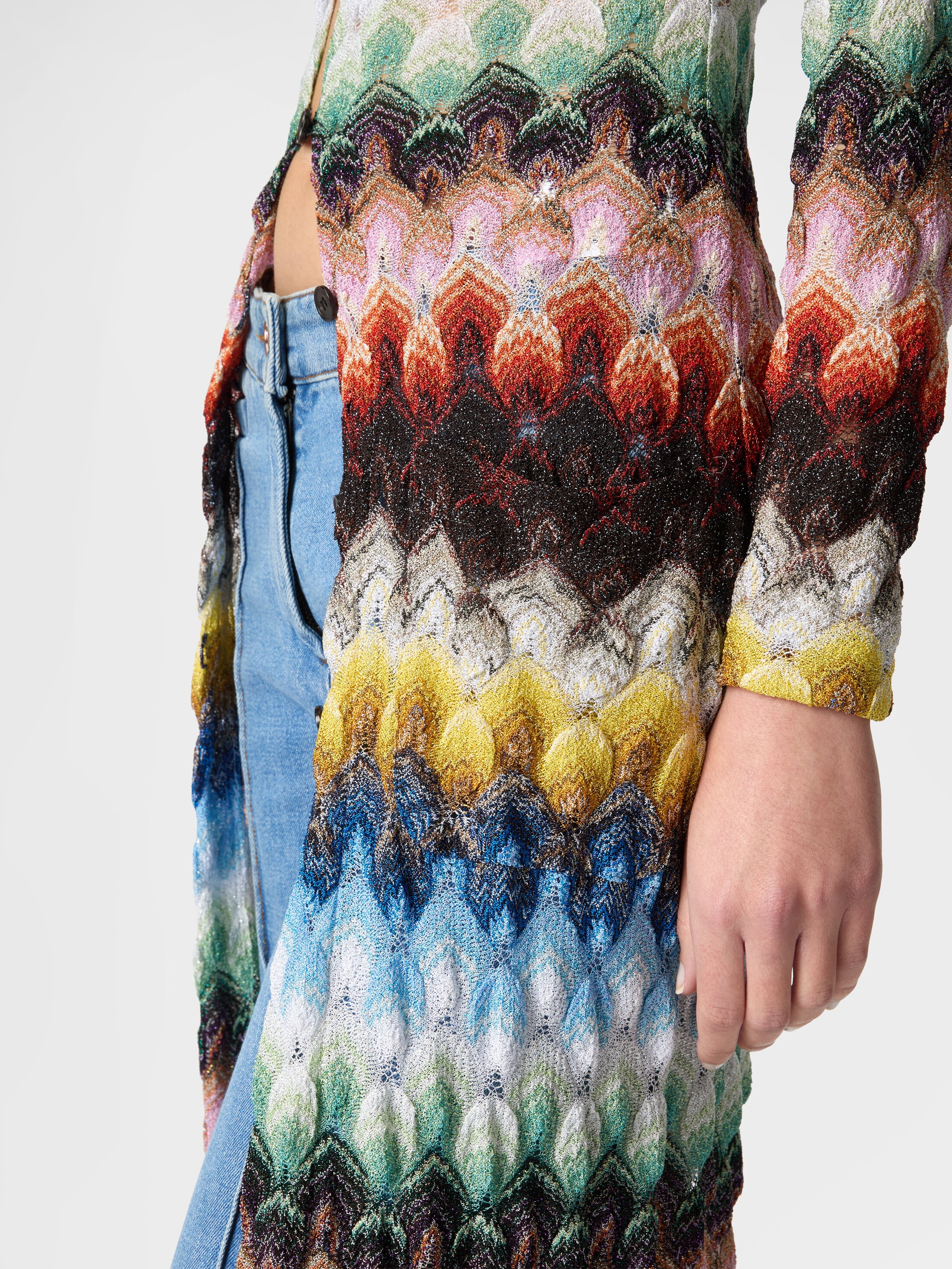 レース ロングカーディガン マルチカラー | Missoni