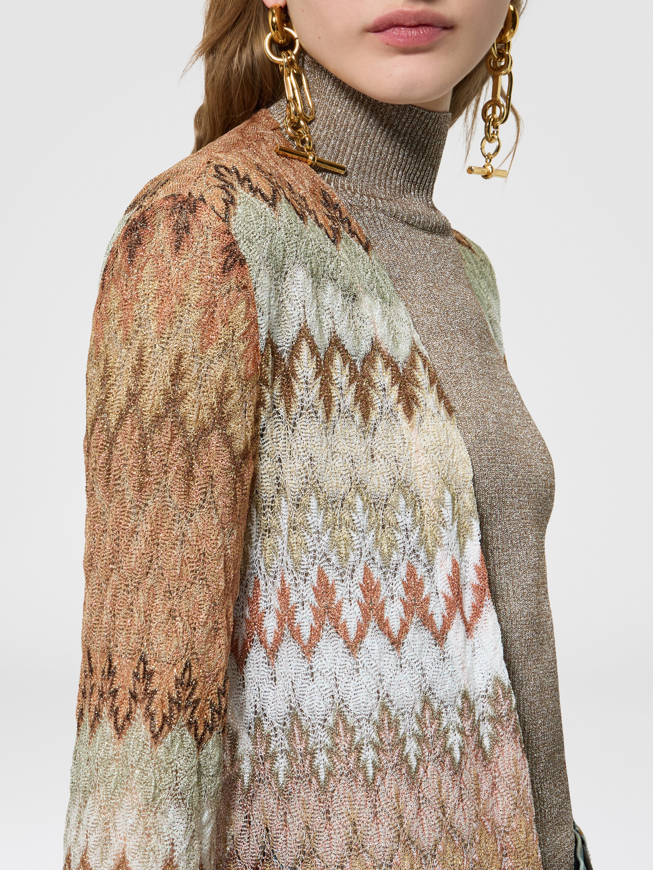 Long zig zag lace cardigan Multicoloured | Missoni