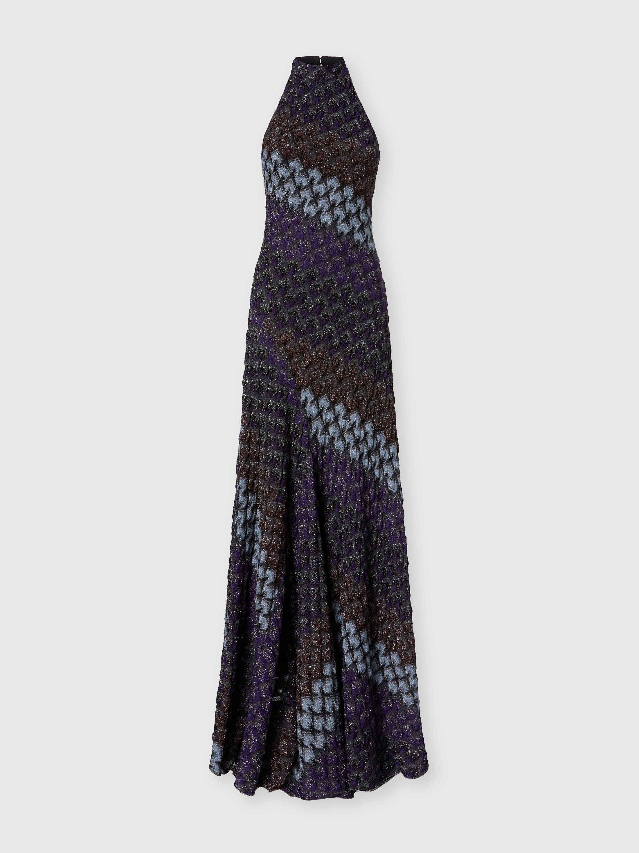 Missoni Donna Multicolore - Abito Lungo Con Scollatura All'americana, Taglia: 46