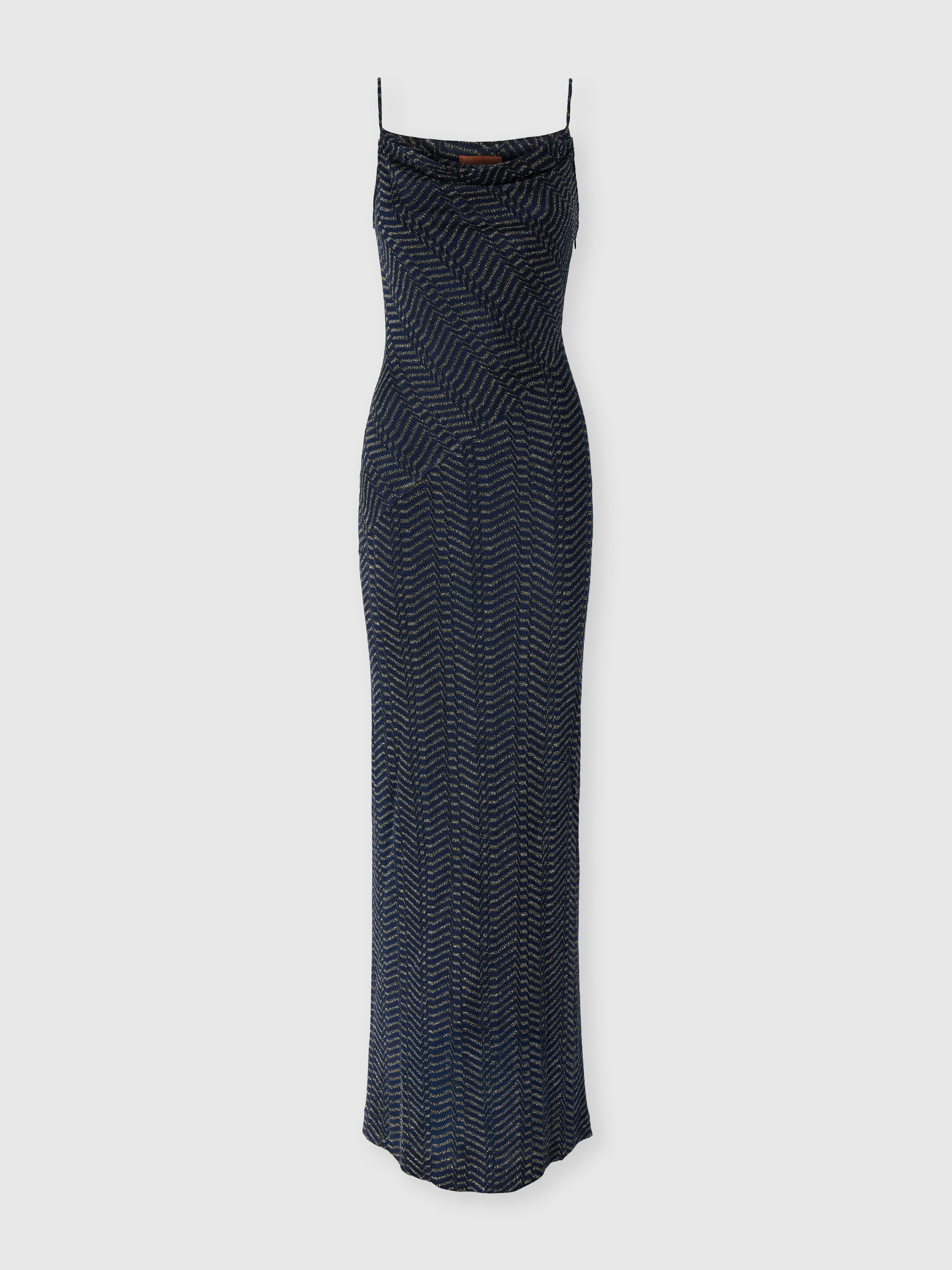 Missoni - Robe longue en viscose lam avec capuche Femme Bleu Or Taille 38 1450 €