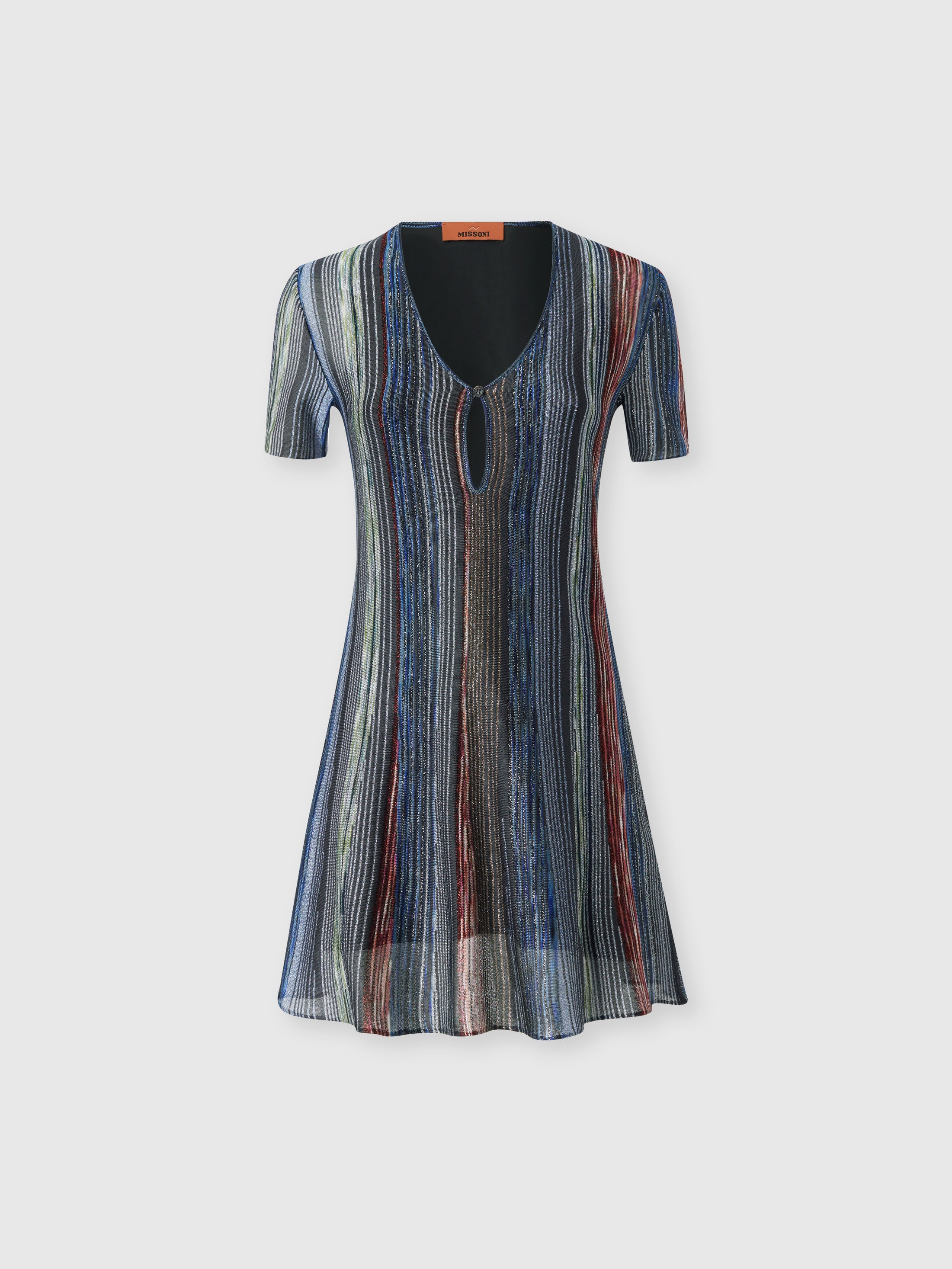 Missoni - Mini-robe raye manches courtes Femme Multicolore Taille 38 1250 €