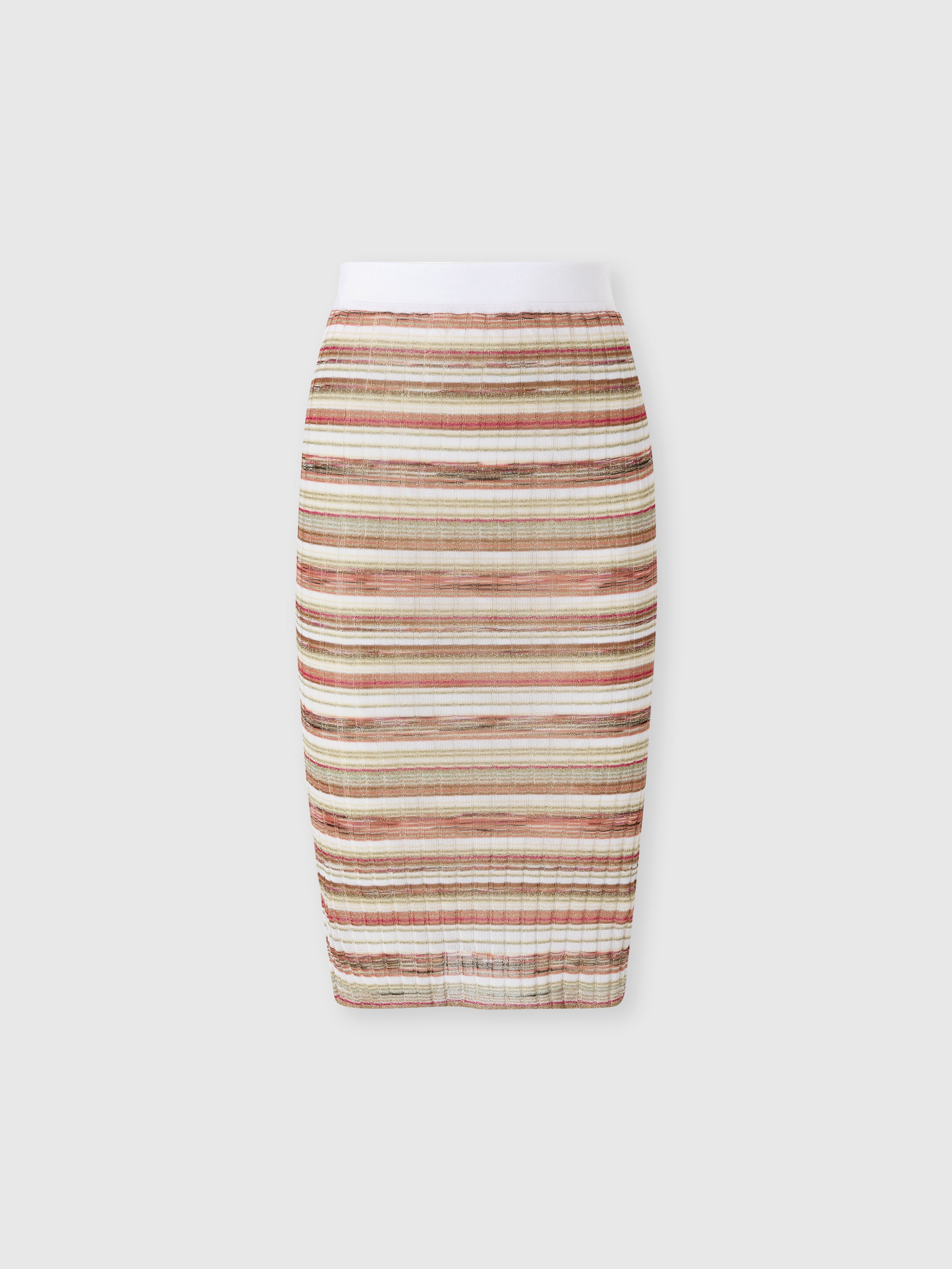 Missoni - Jupe midi raye ctele en mlange de viscose Femme Multicolore Taille 38 750 €