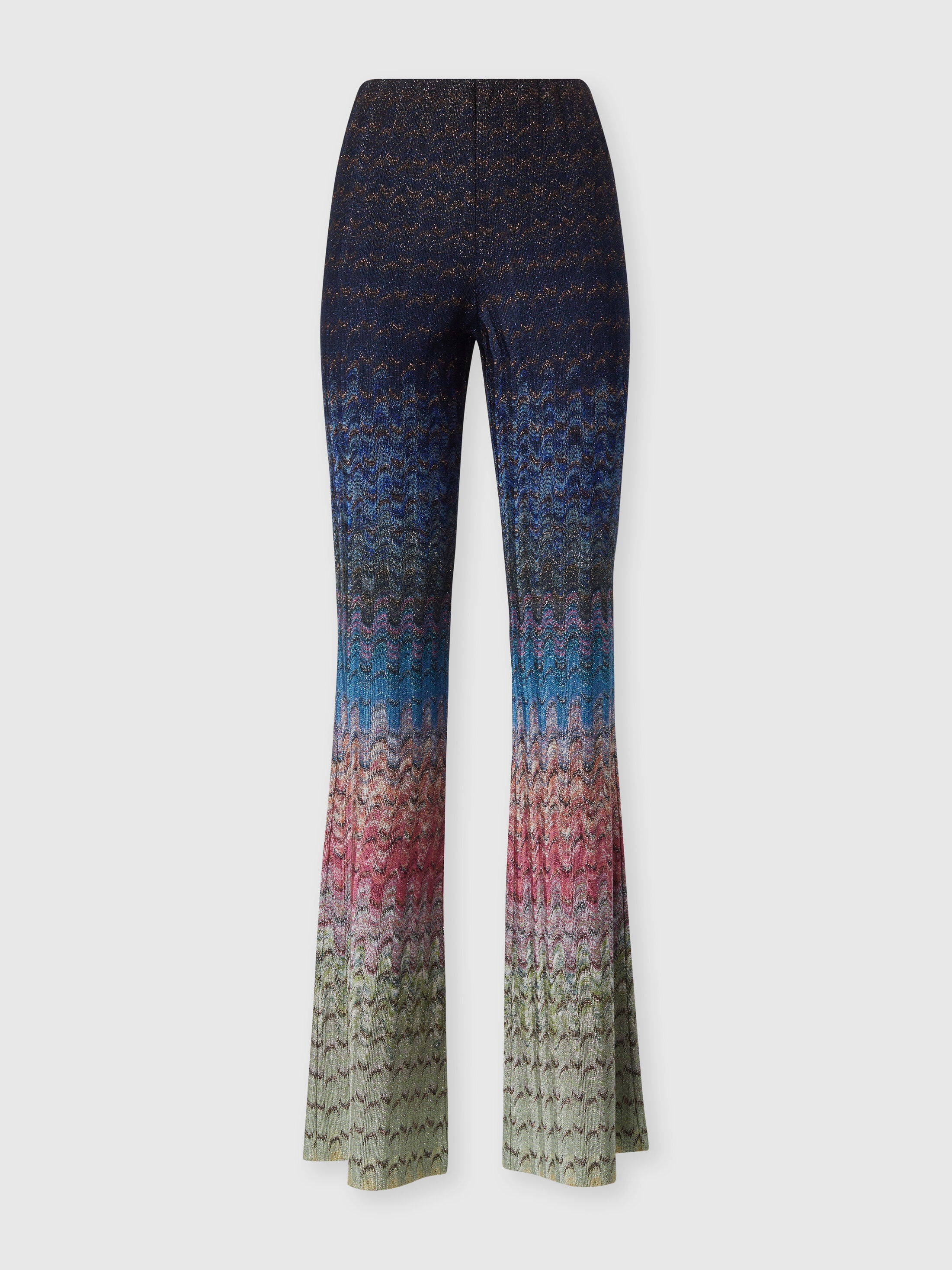 Missoni Dégradé Viscose Lamé Flare Trousers In Multicoloured