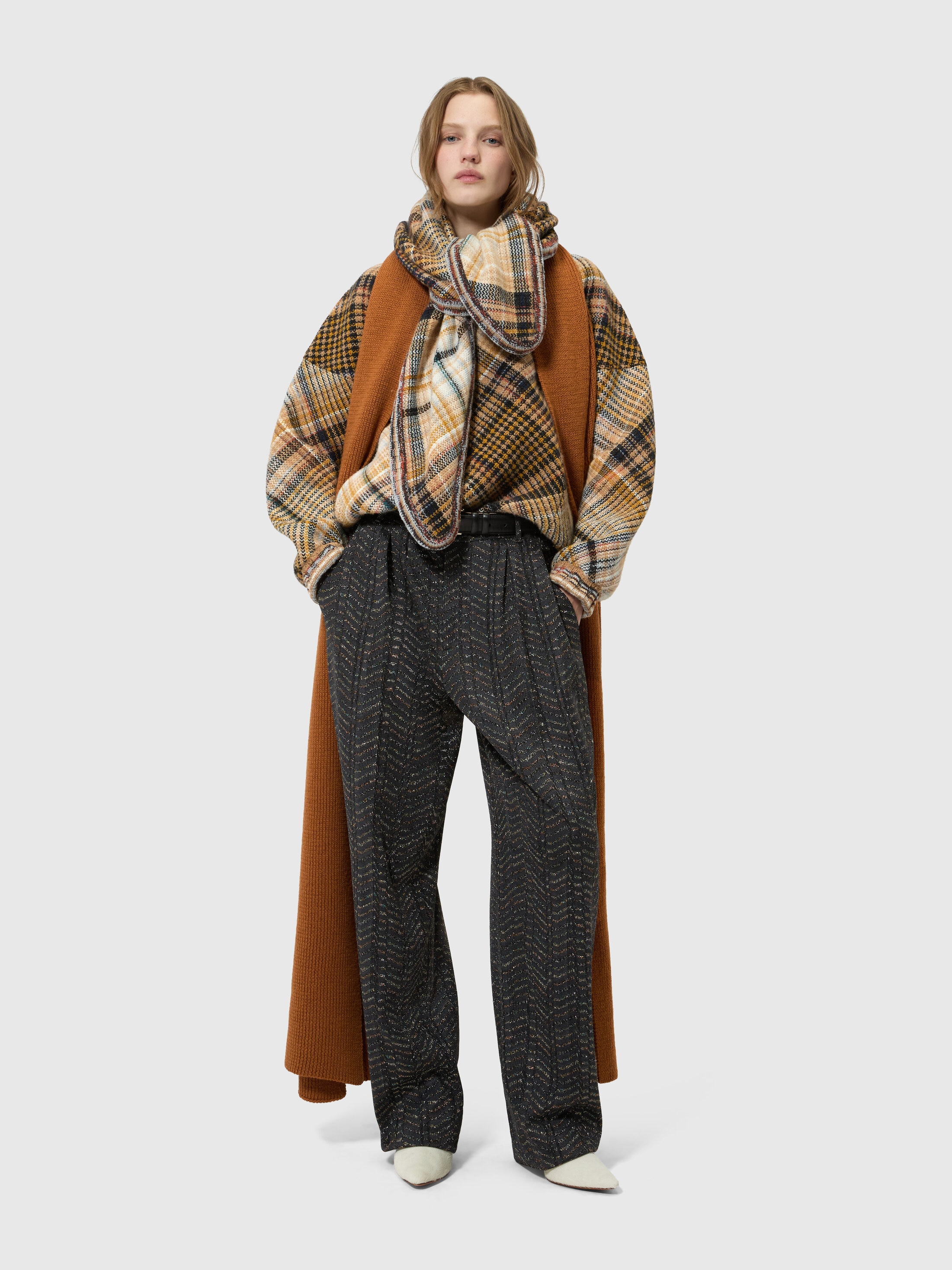 Wide-leg pants Grey& Silver | Missoni