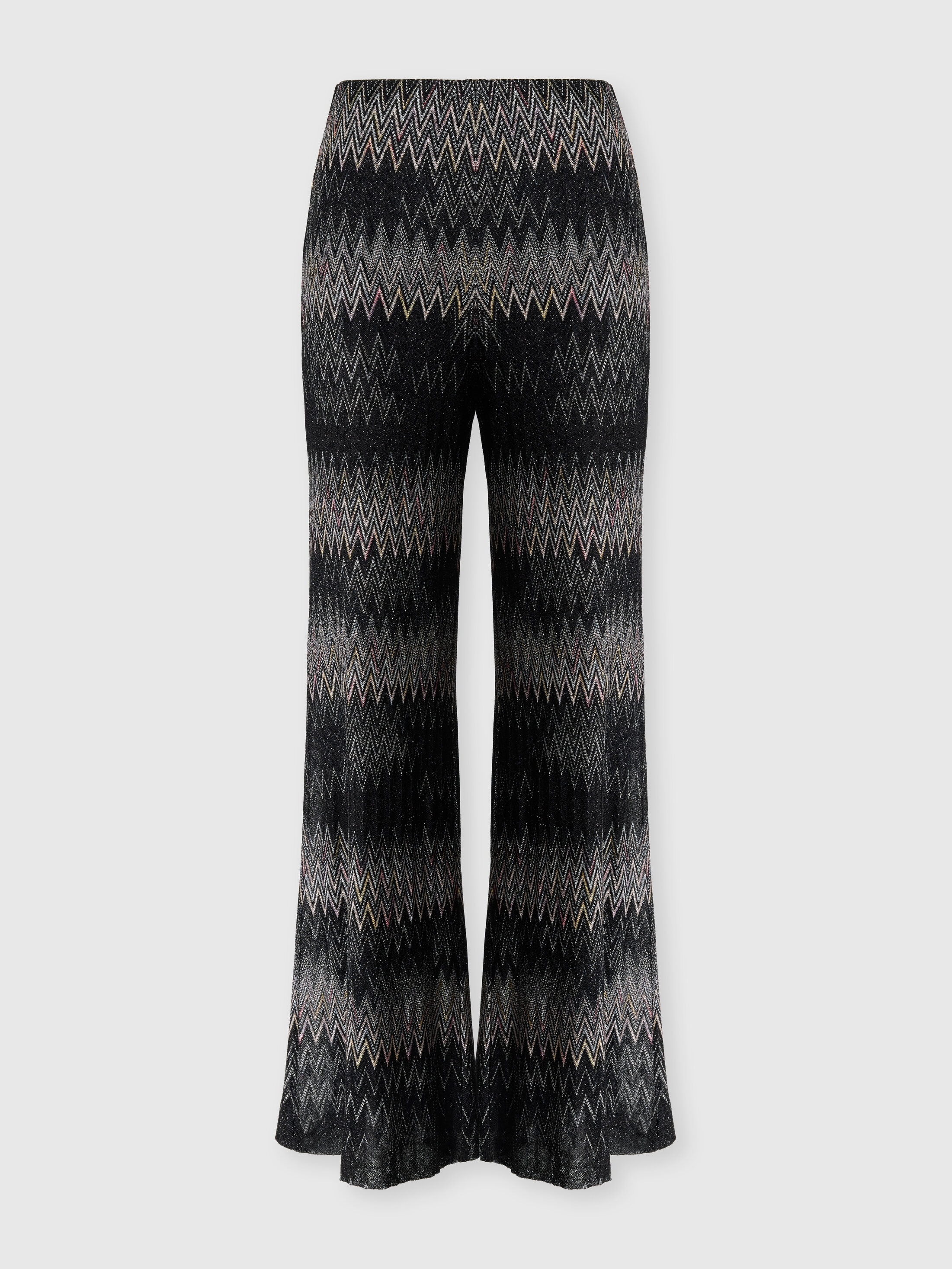 Missoni - Pantalon palazzo en viscose lam chevron Femme Noir Taille 36 720 €