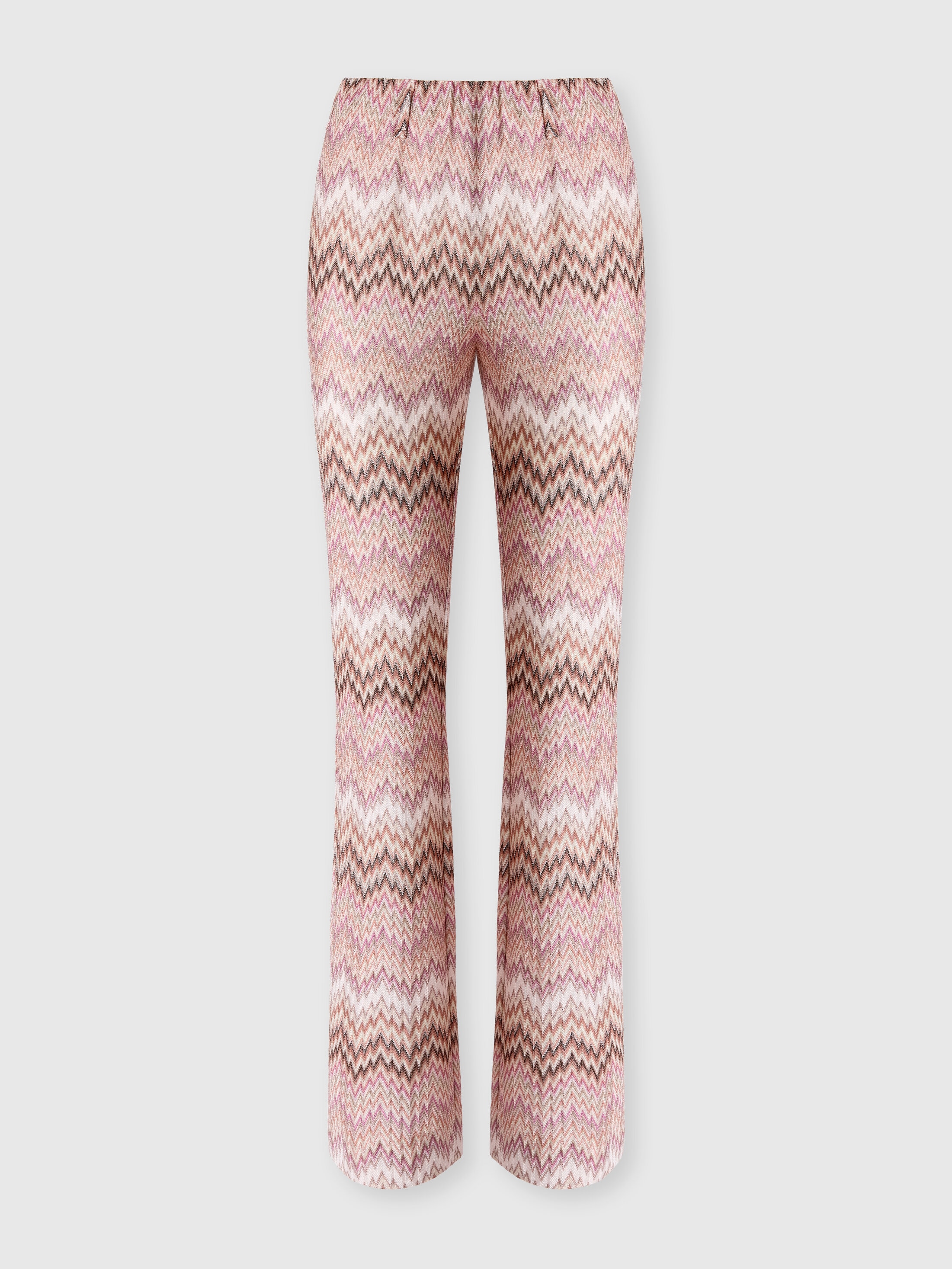 Missoni - Pantalon flare en viscose motif snake Femme Rose Multicolore Taille 44 790 €