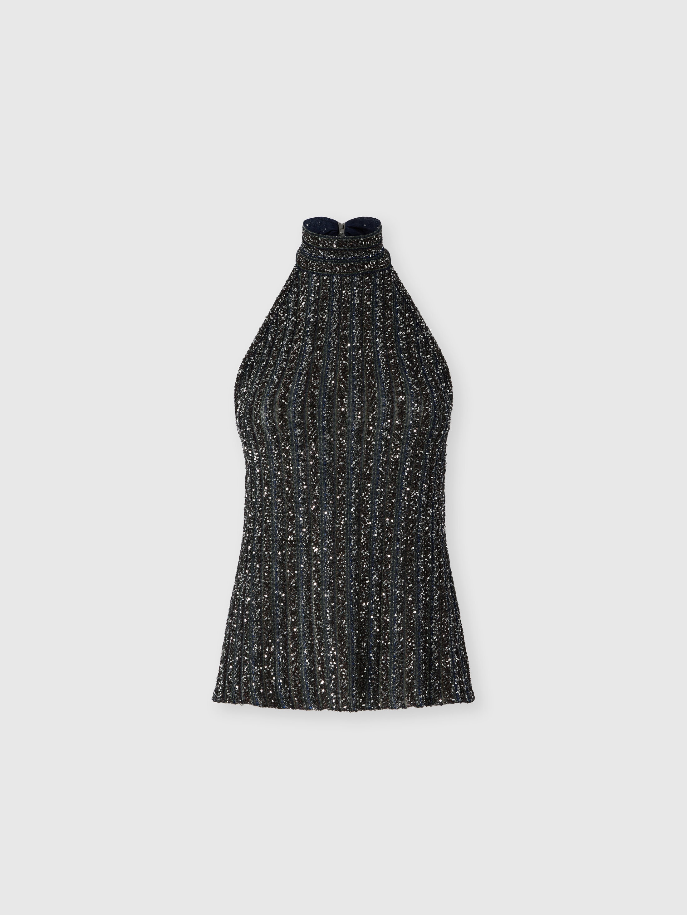 Missoni - Top encolure amricaine avec applications de paillettes Femme Multicolore Taille 40 1050 €