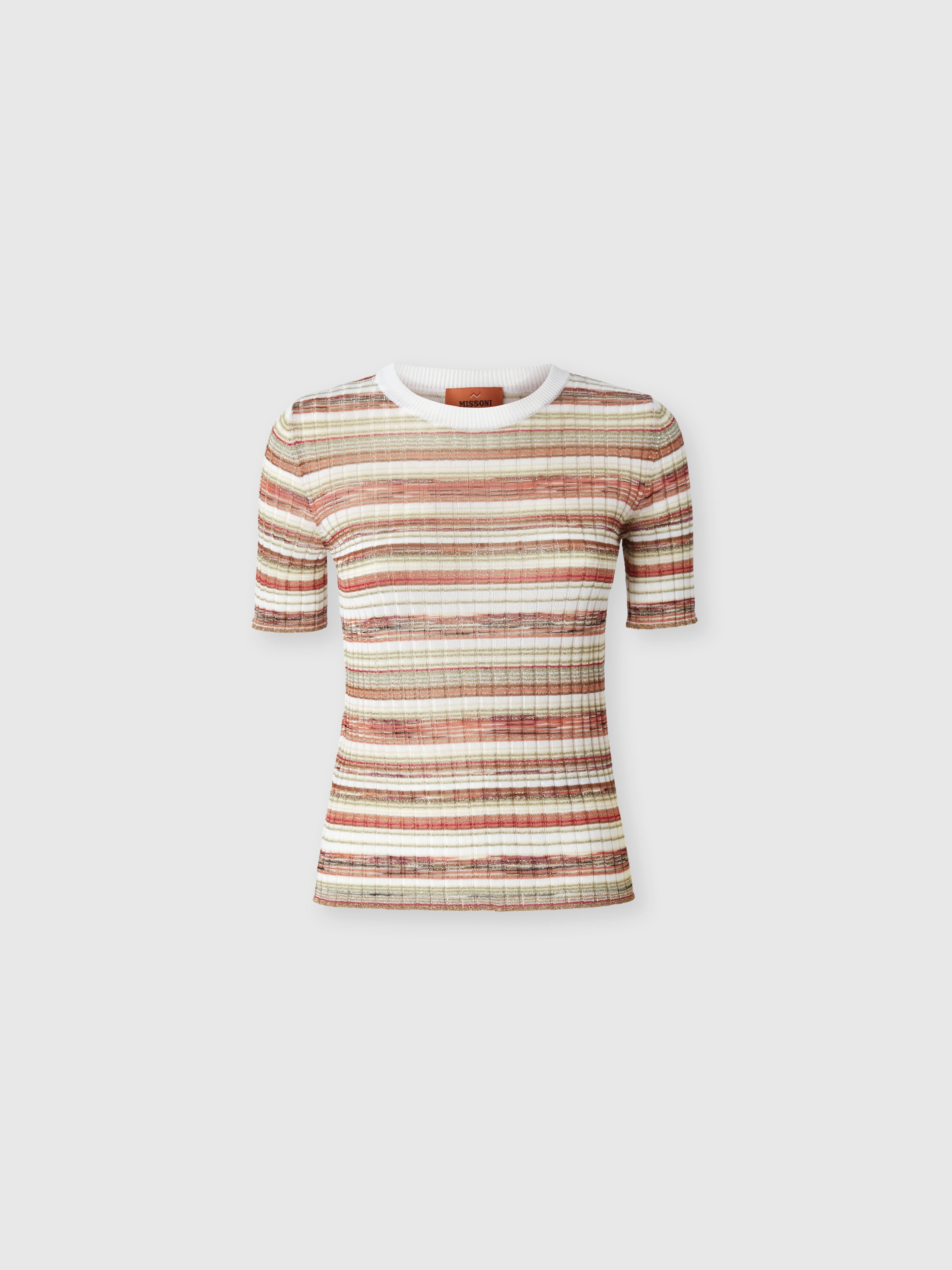 Missoni - Pull ctel manches courtes en mlange de viscose Femme Multicolore Taille 42 690 €