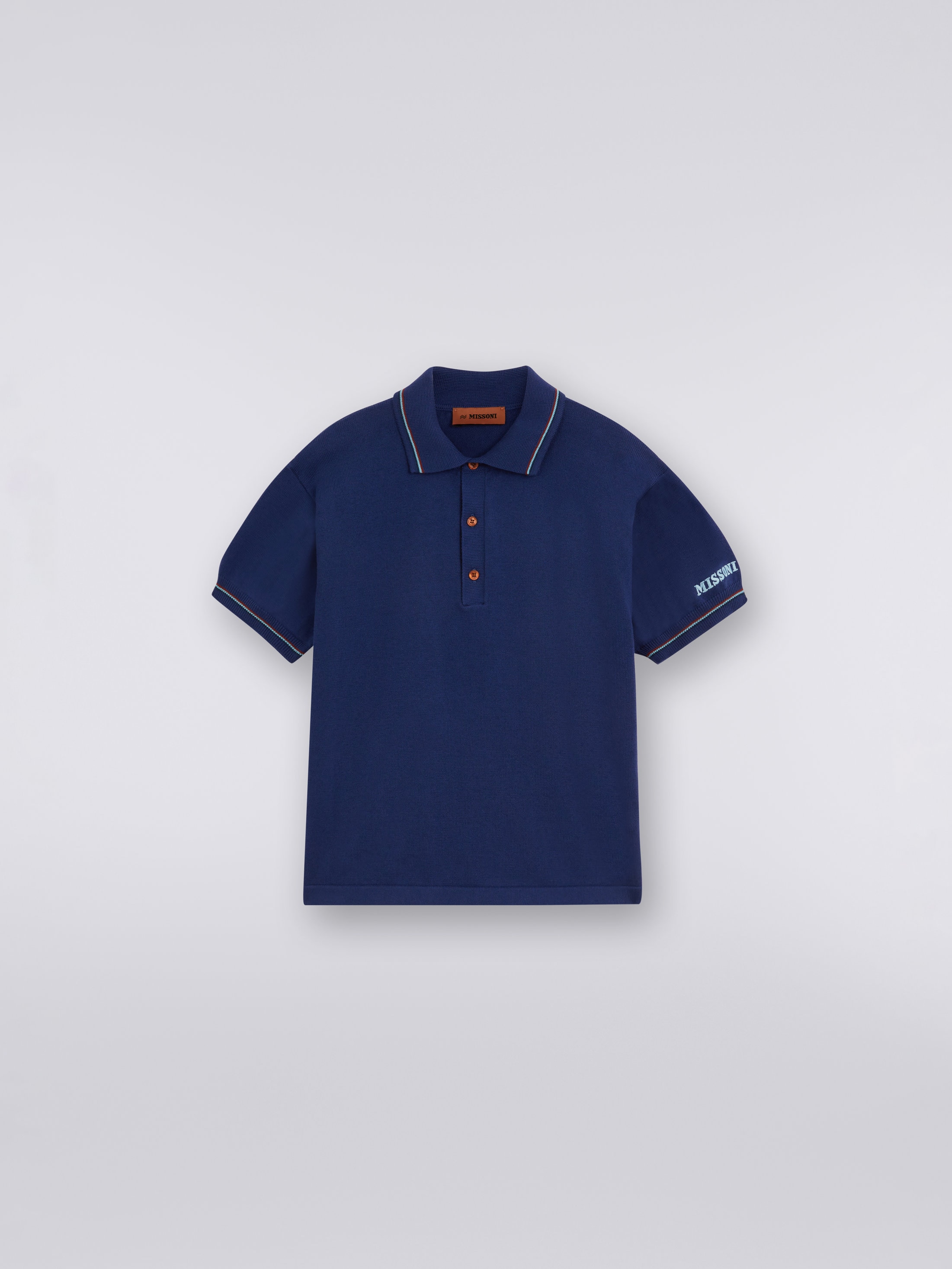 blue missoni polo