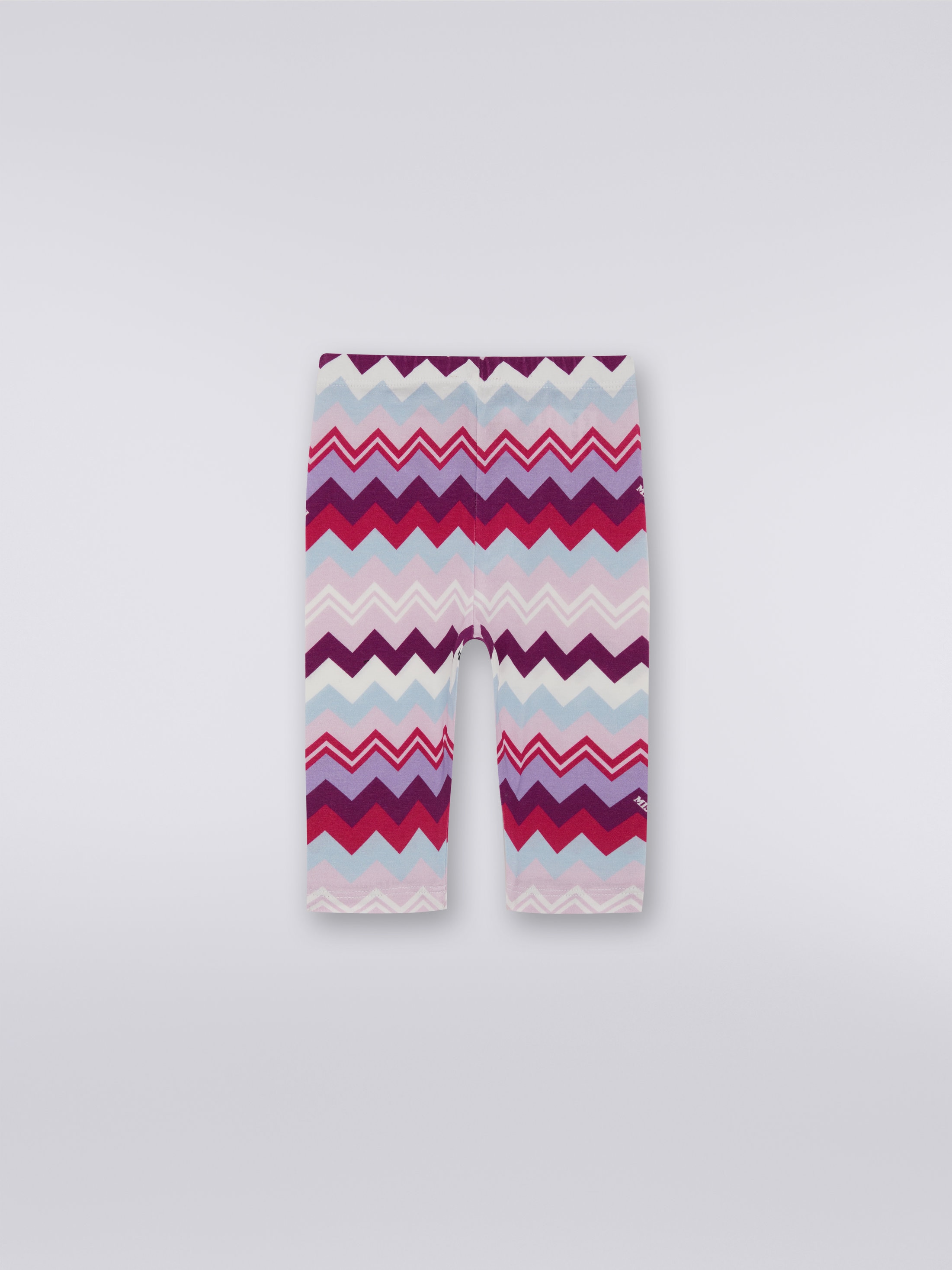 Zigzag cotton blend leggings Multicoloured