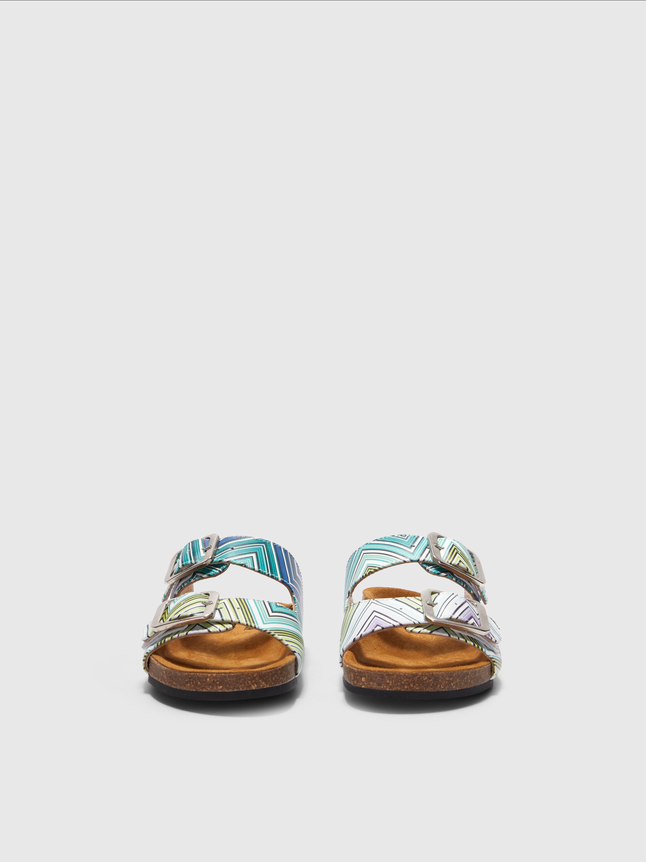 Missoni Mens 2 strap double Buckle Sandals - Black, Blue, and White/ slides slip Amazon.com | Fitflop Women main image 4