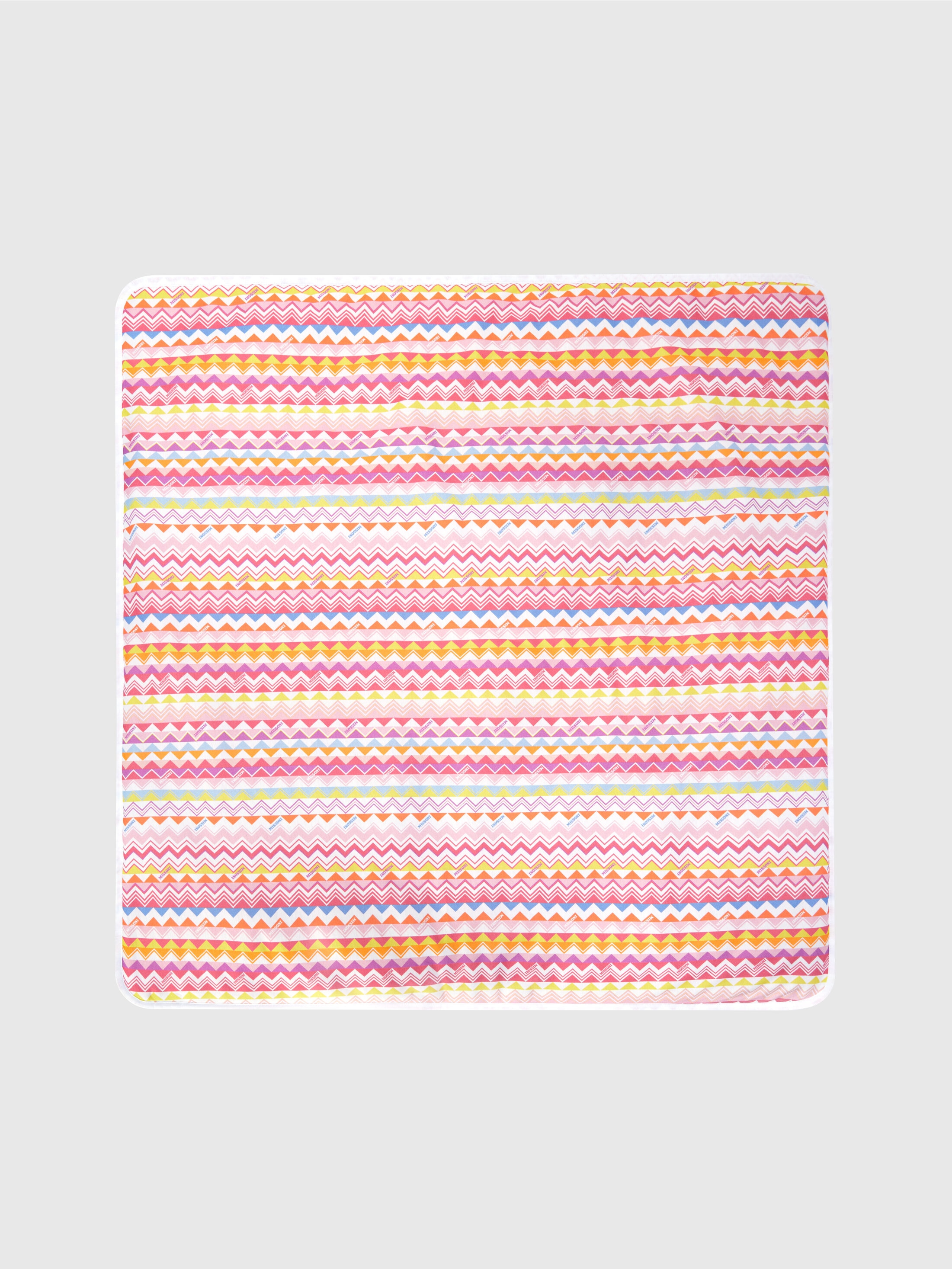 ジグザグ柄の100%コットンブランケット マルチカラー | Missoni