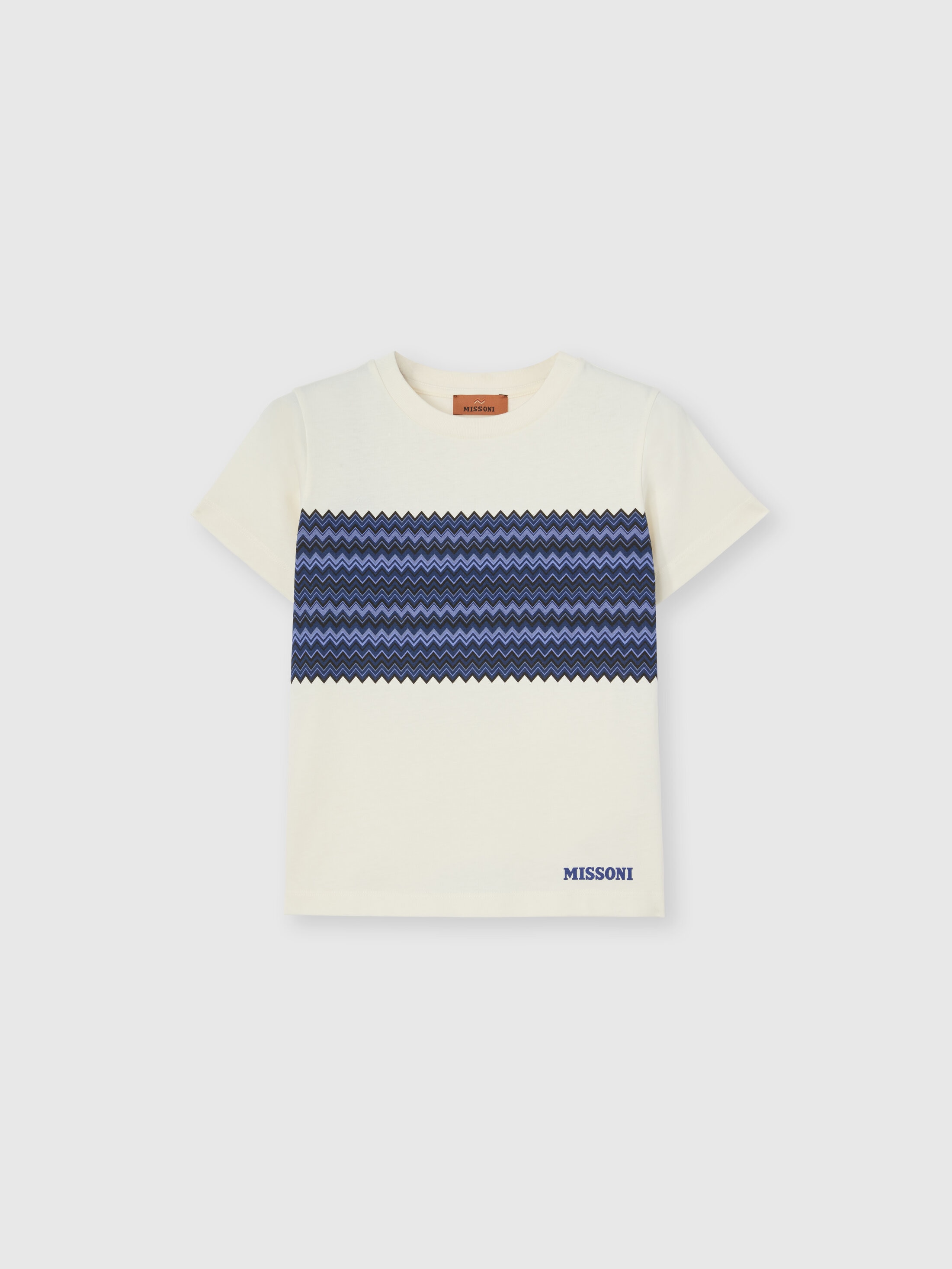Missoni - T-shirt col rond manches courtes 100 coton Garon Blanc Taille 10 90 €