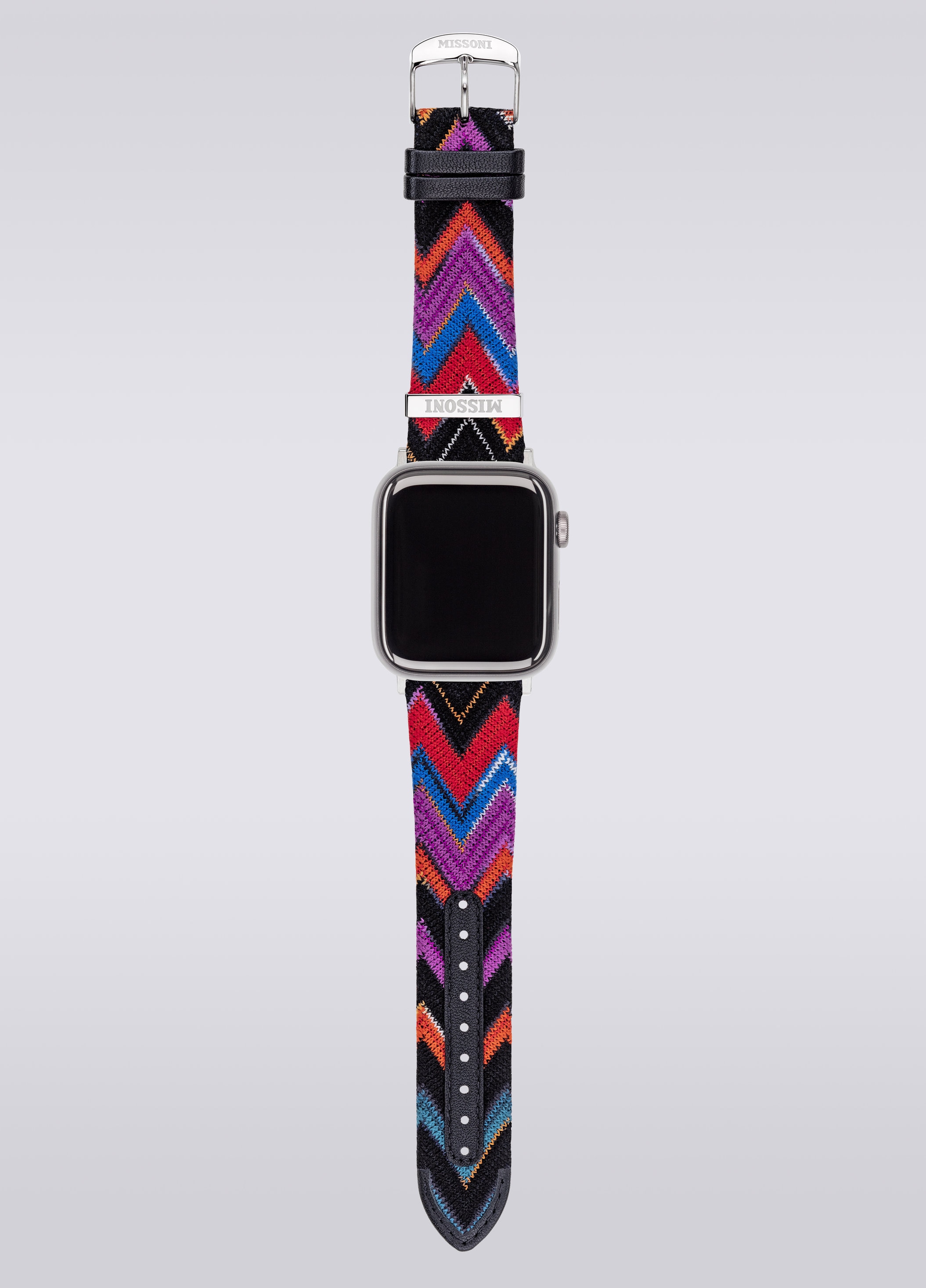 Missoni Fabric 24 mm Apple watch compatible strap Multicoloured