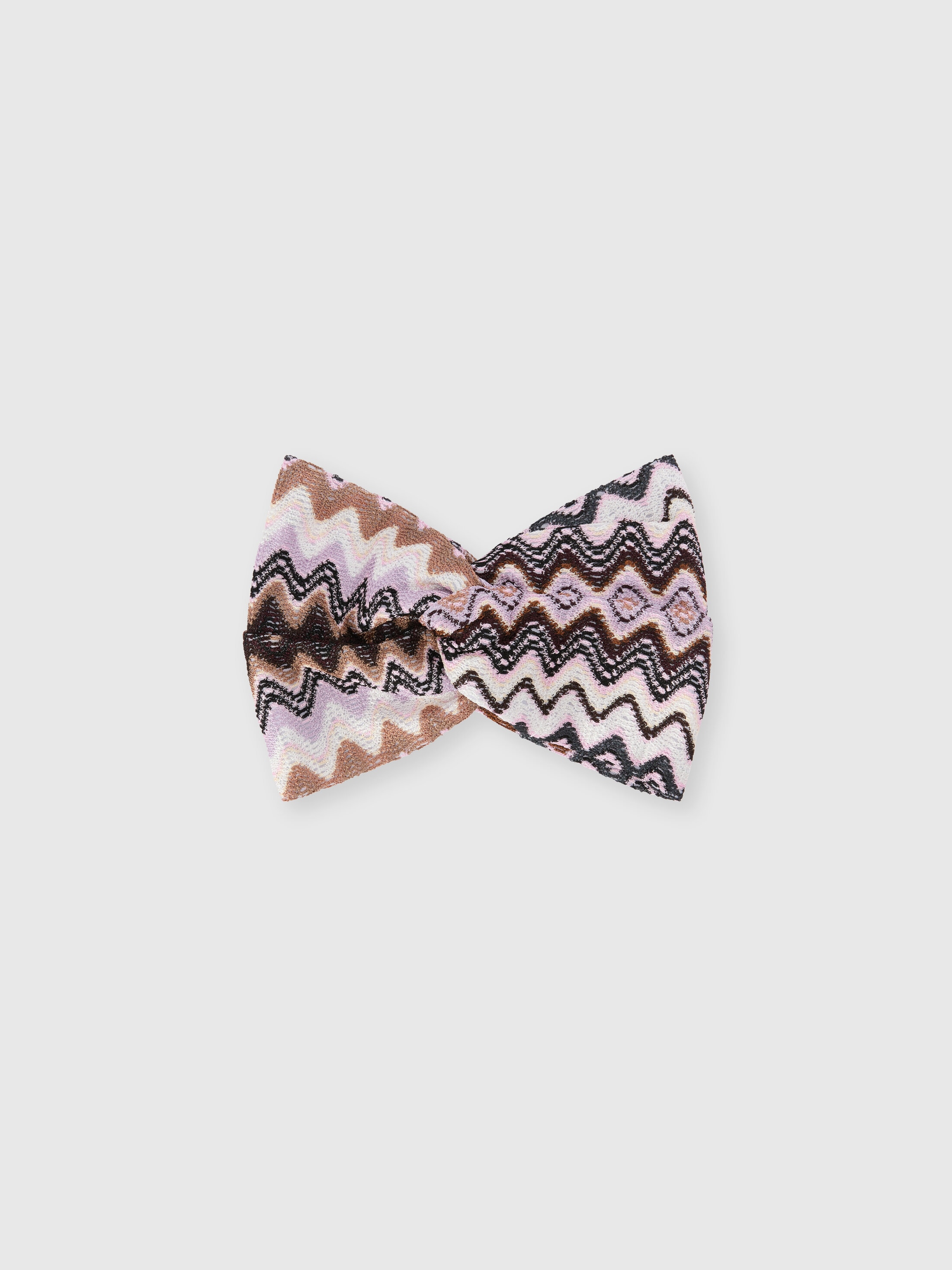 Missoni Chevron Viscose Headband In Multicoloured