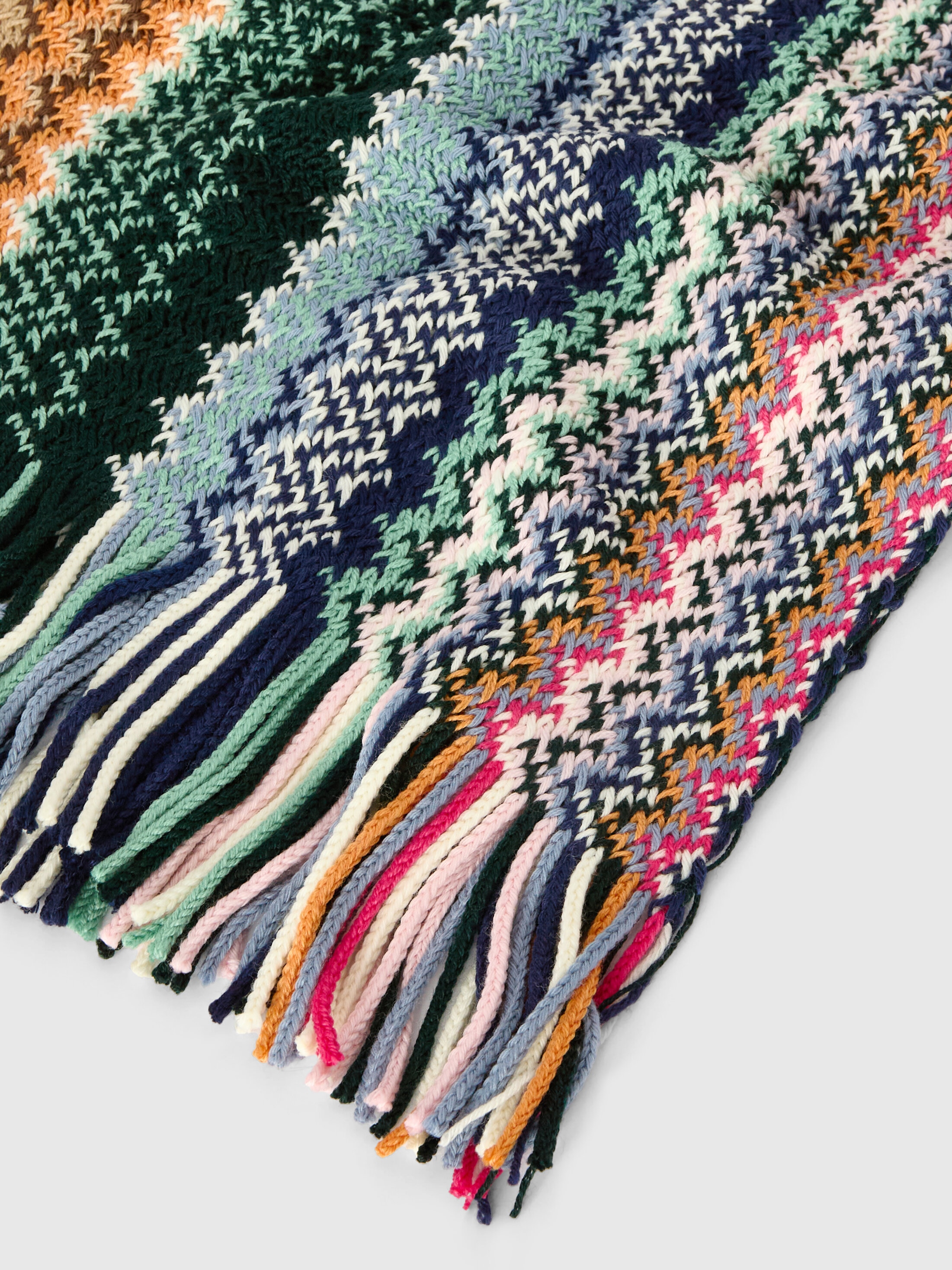 Écharpe Missoni Zigzag - Noir, Gris, Blanc, Motif Géométrique En Viscose, Neuve Avec étiquettes