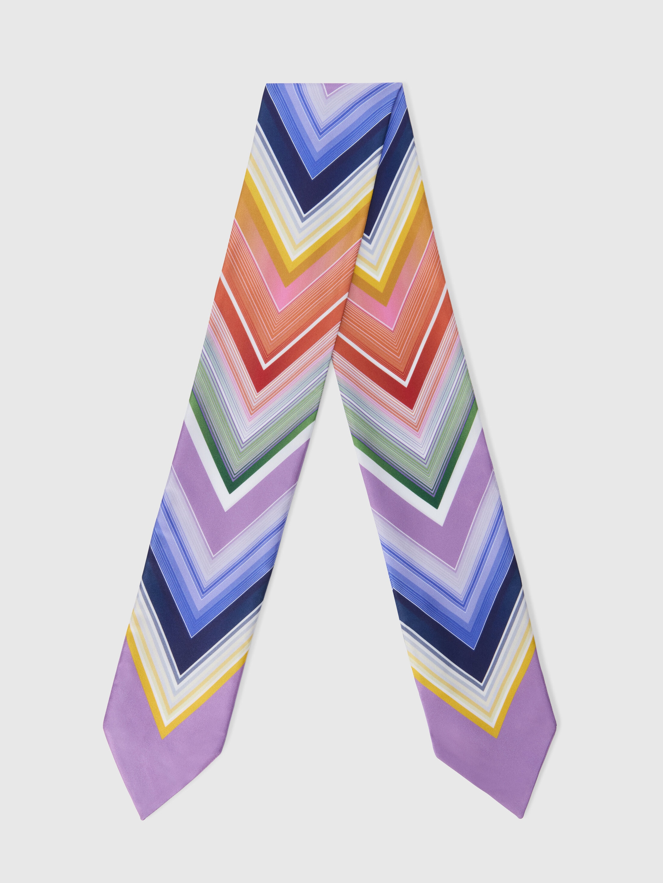 Missoni - Petite charpe en soie imprime grand motif zigzag Femme Multicolore Taille UNIC 104 €