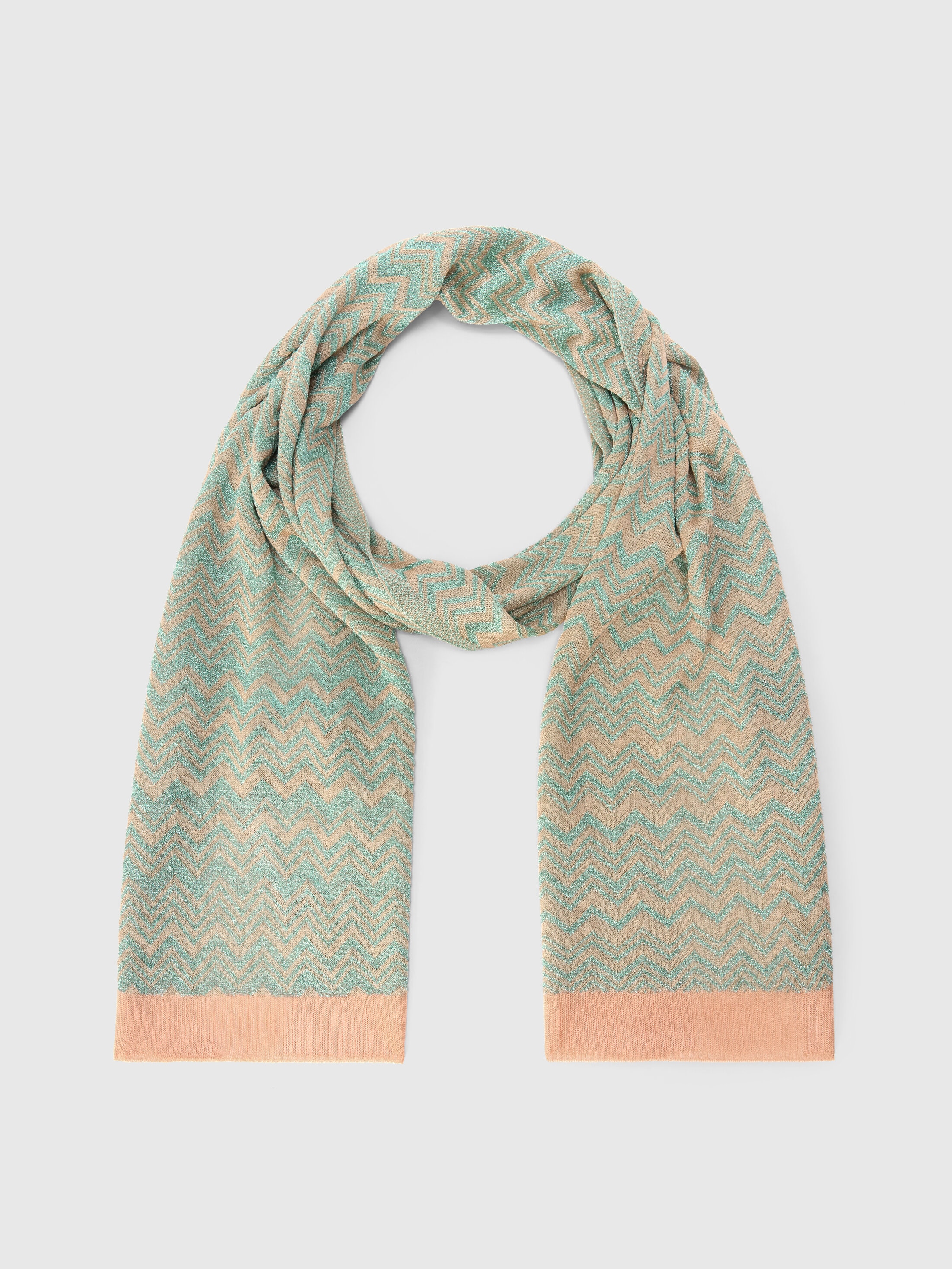 Missoni - charpe en mlange de viscose motif zigzag avec bord ctel Femme Multicolore Taille UNIC 161$