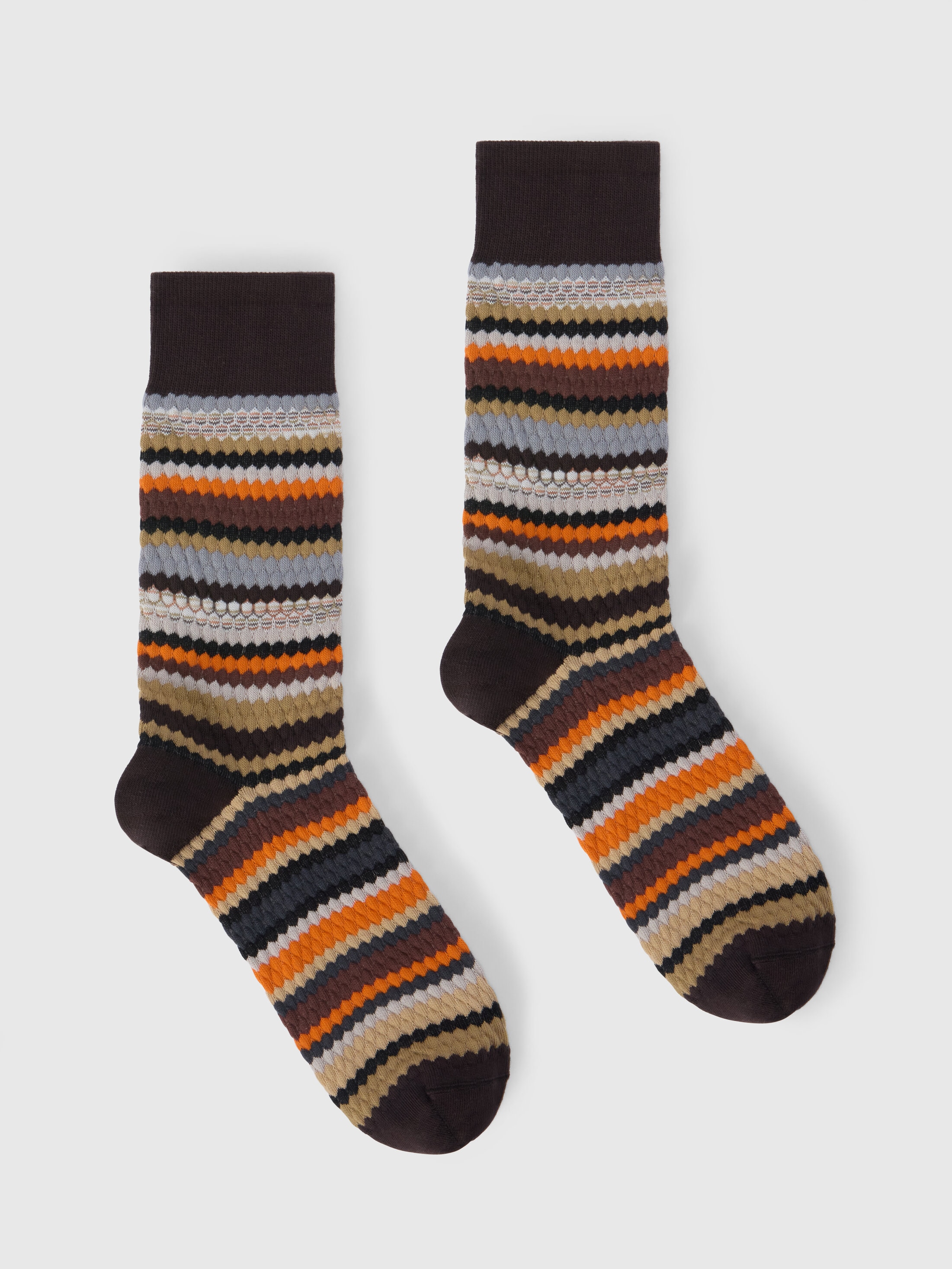Missoni - Chaussettes mi-longues motif gaufr Homme Multicolore Taille L 35 €