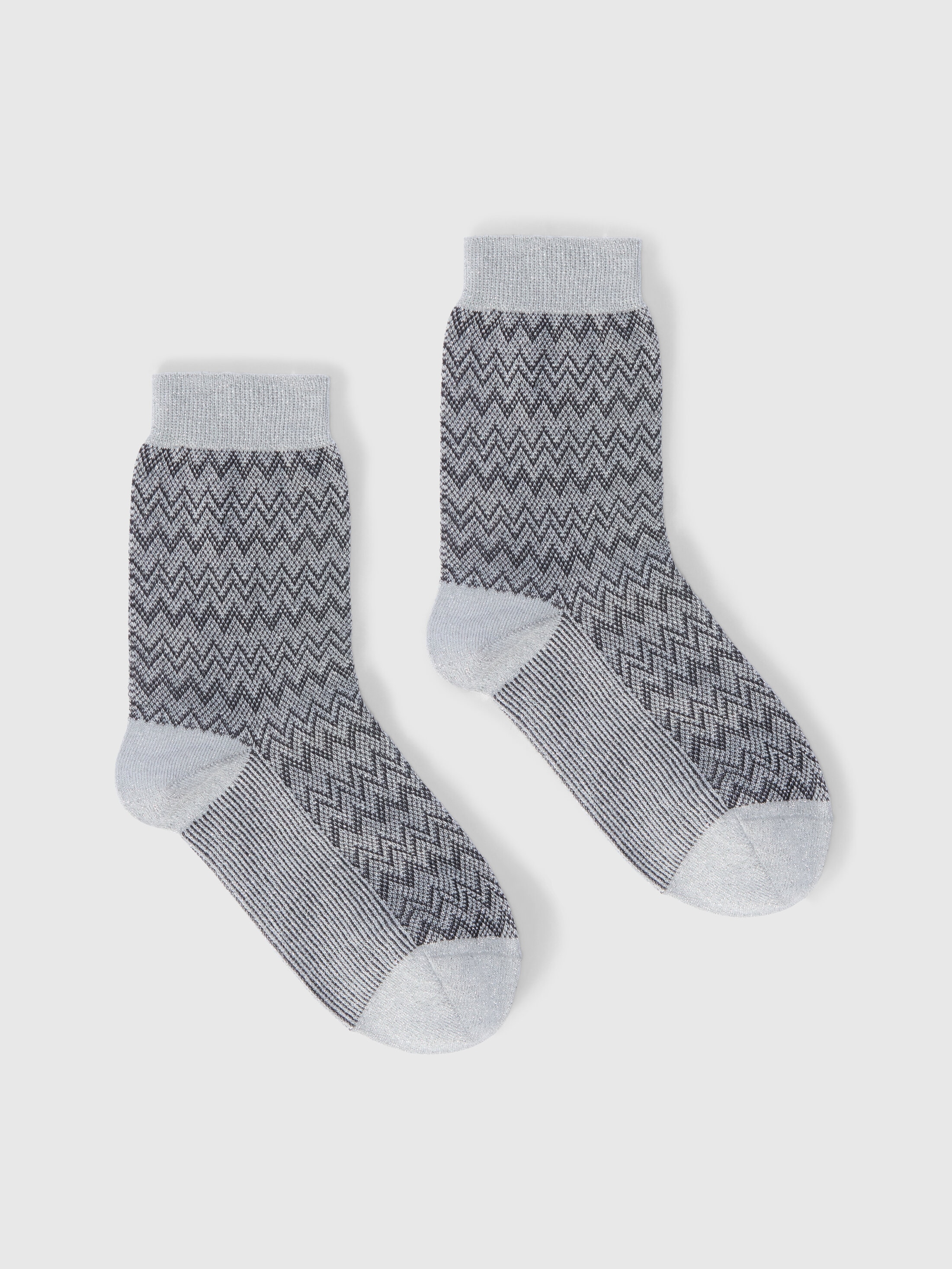 Missoni - Chaussettes courtes en maille lame motif zigzag Femme Multicolore Taille S 35$
