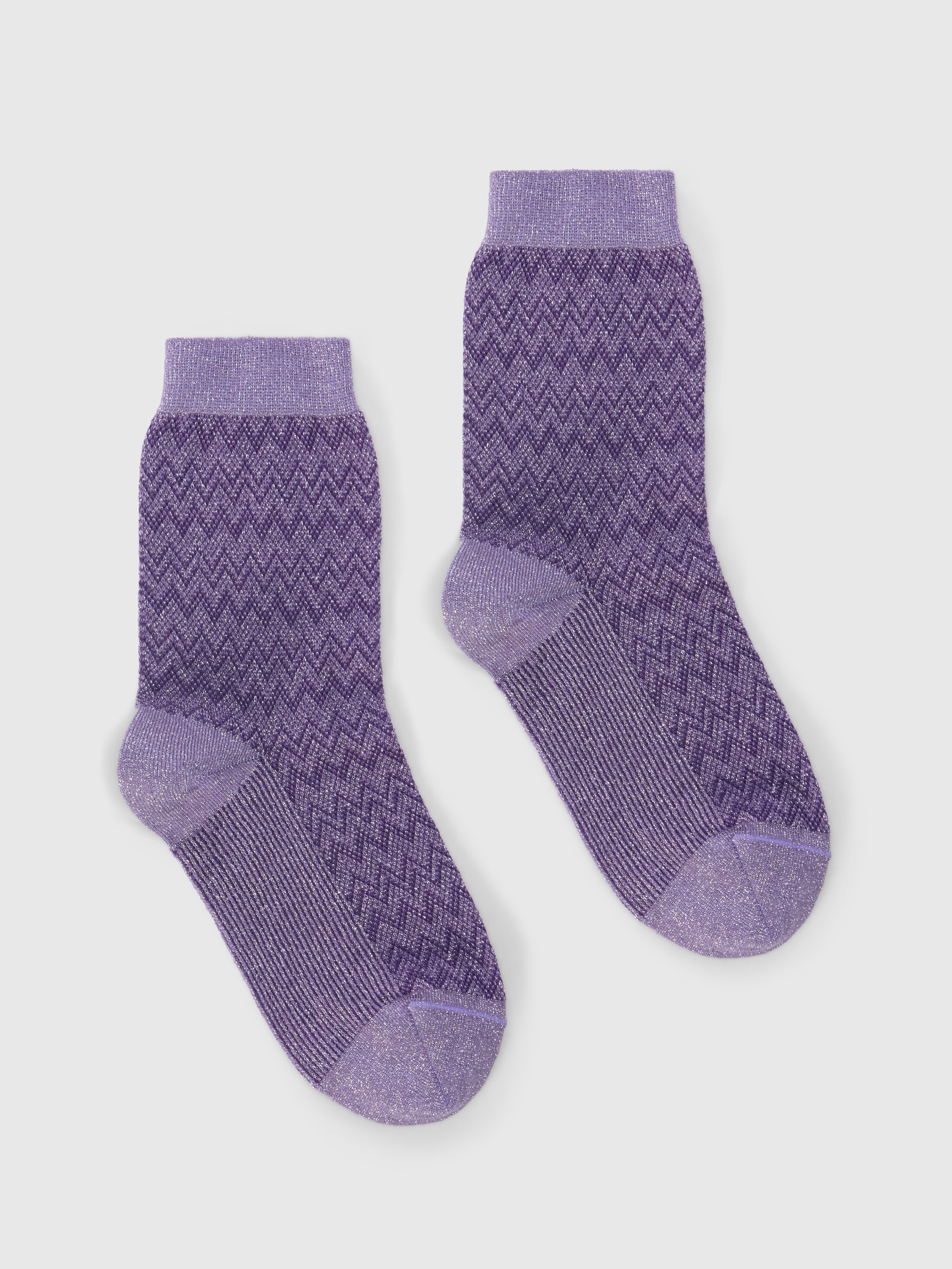 Missoni - Chaussettes courtes en maille lame motif zigzag Femme Multicolore Taille M 35$
