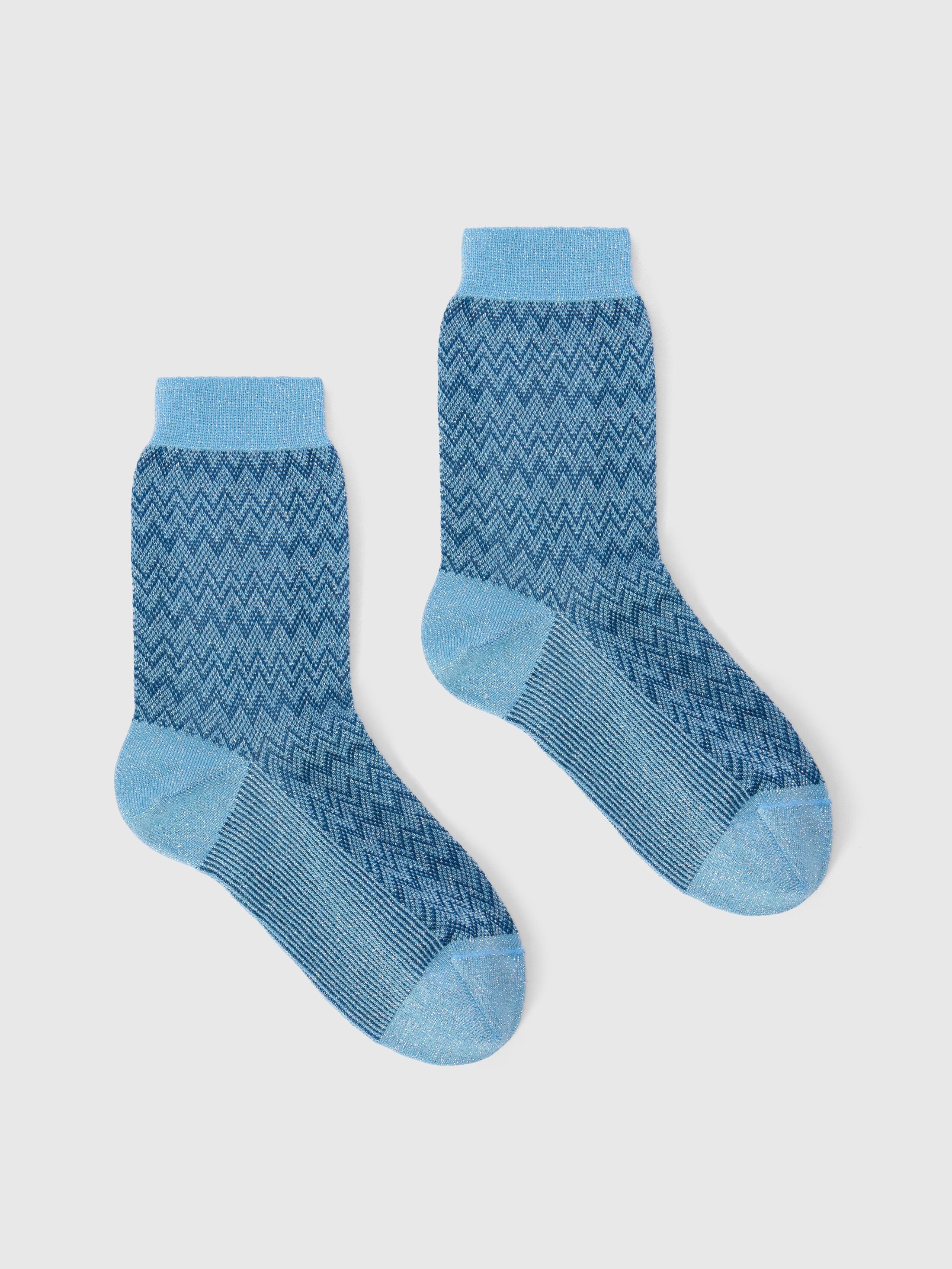 Missoni - Chaussettes courtes en maille lame motif zigzag Femme Multicolore Taille M 35$