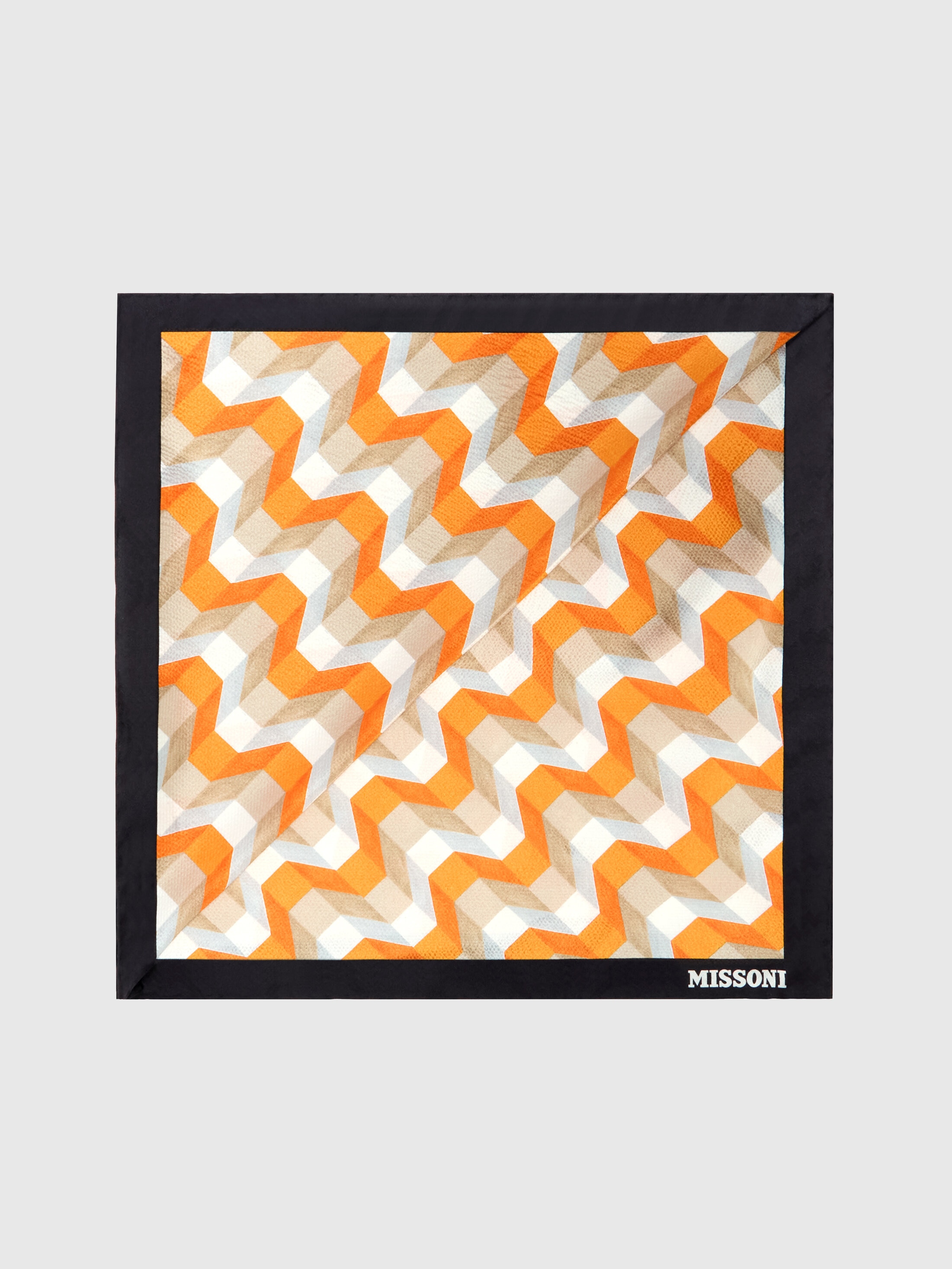 Missoni - Foulard en soie avec logo imprim Femme Multicolore Taille UNIC 179$
