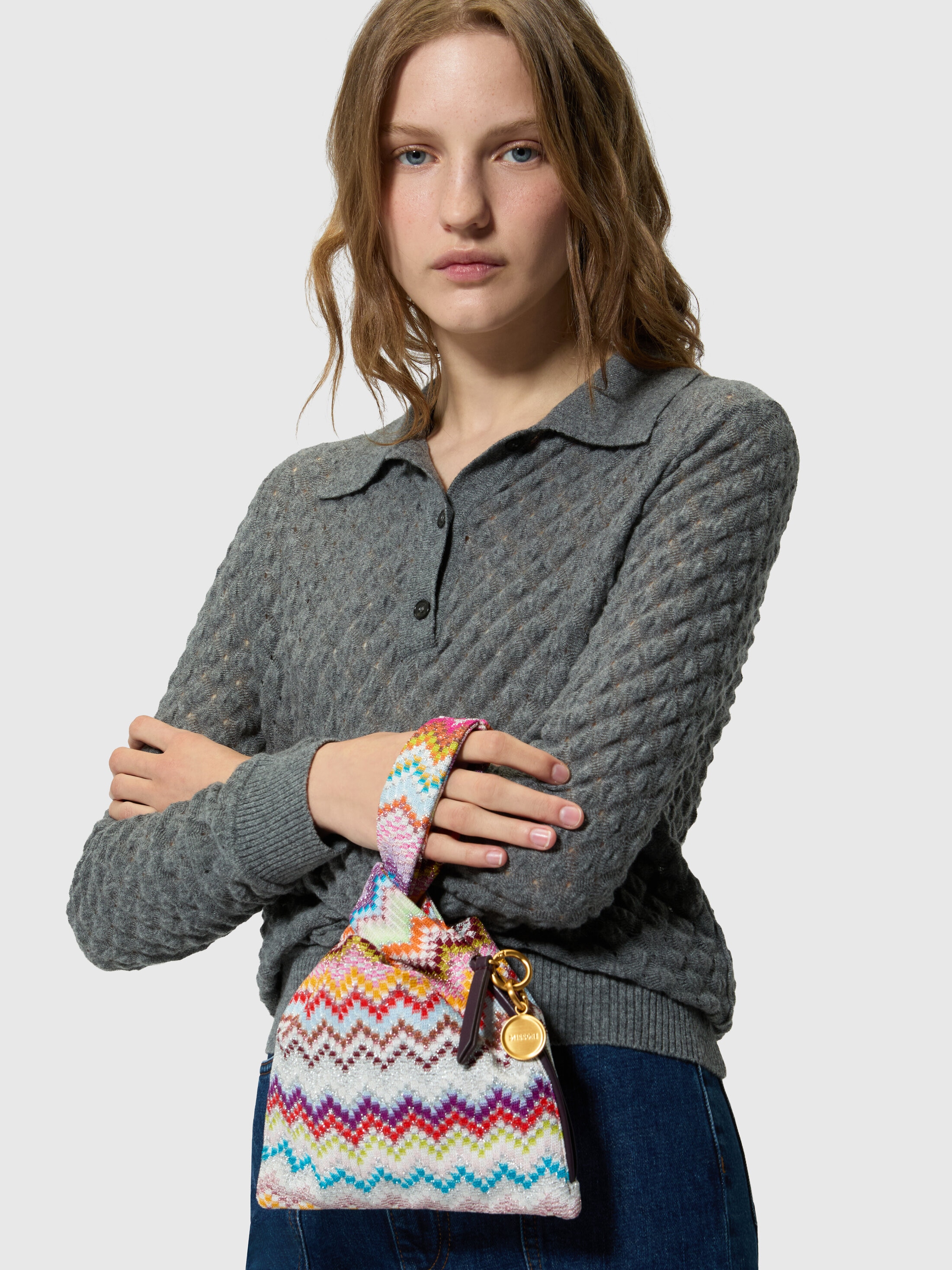 Handbag in lamé viscose Multicoloured | Missoni