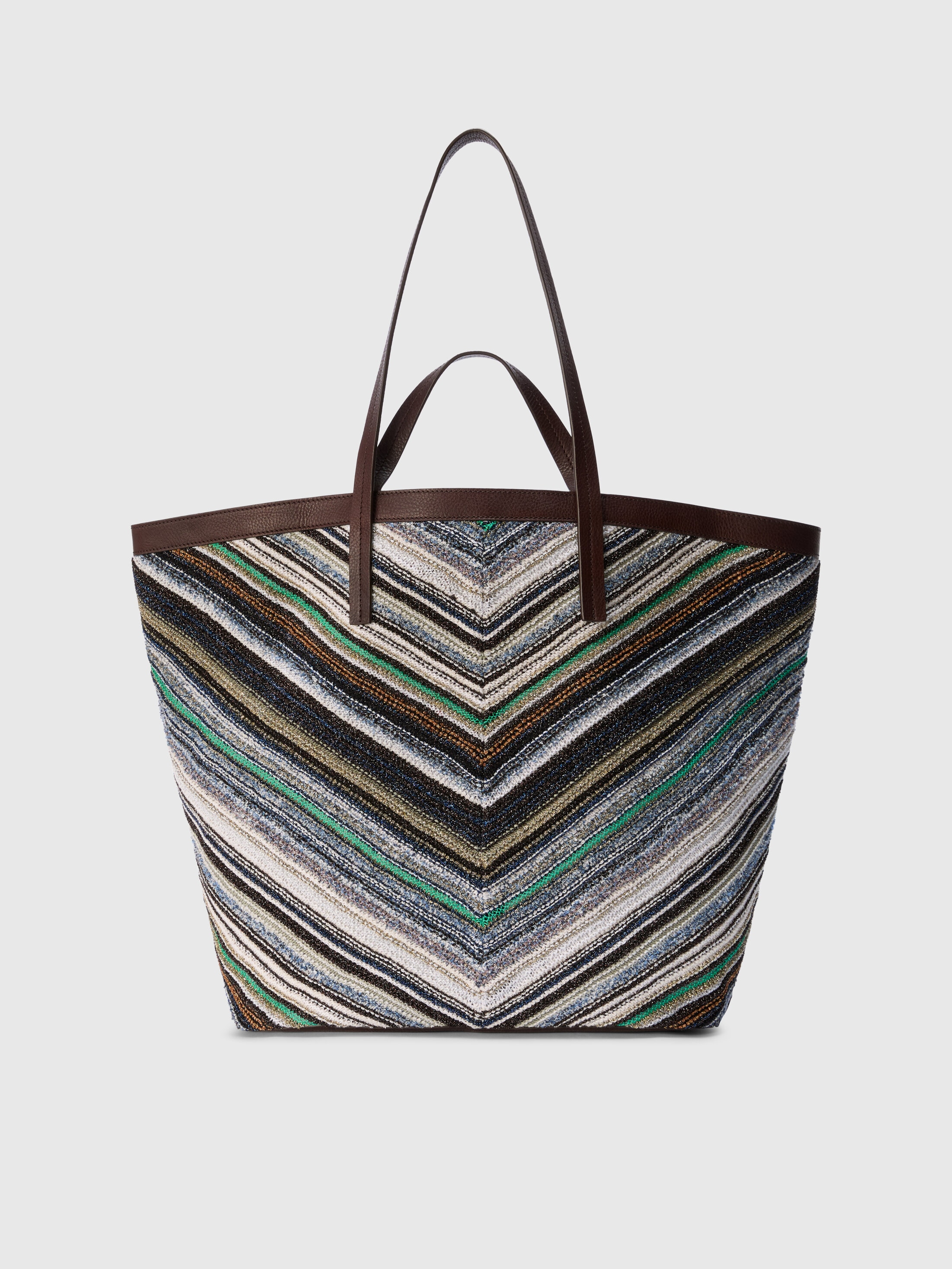 Missoni - Sac cabas en mlange de coton Femme Bleu Taille UNIC 1065$