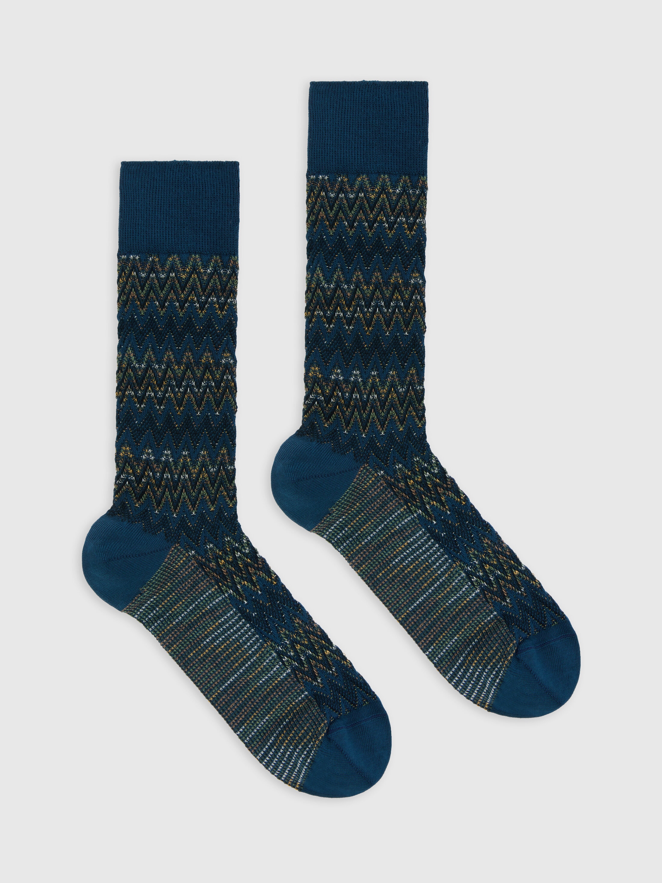 Missoni - Chaussettes courtes en mlange de coton Homme Multicolore Taille S 50 €