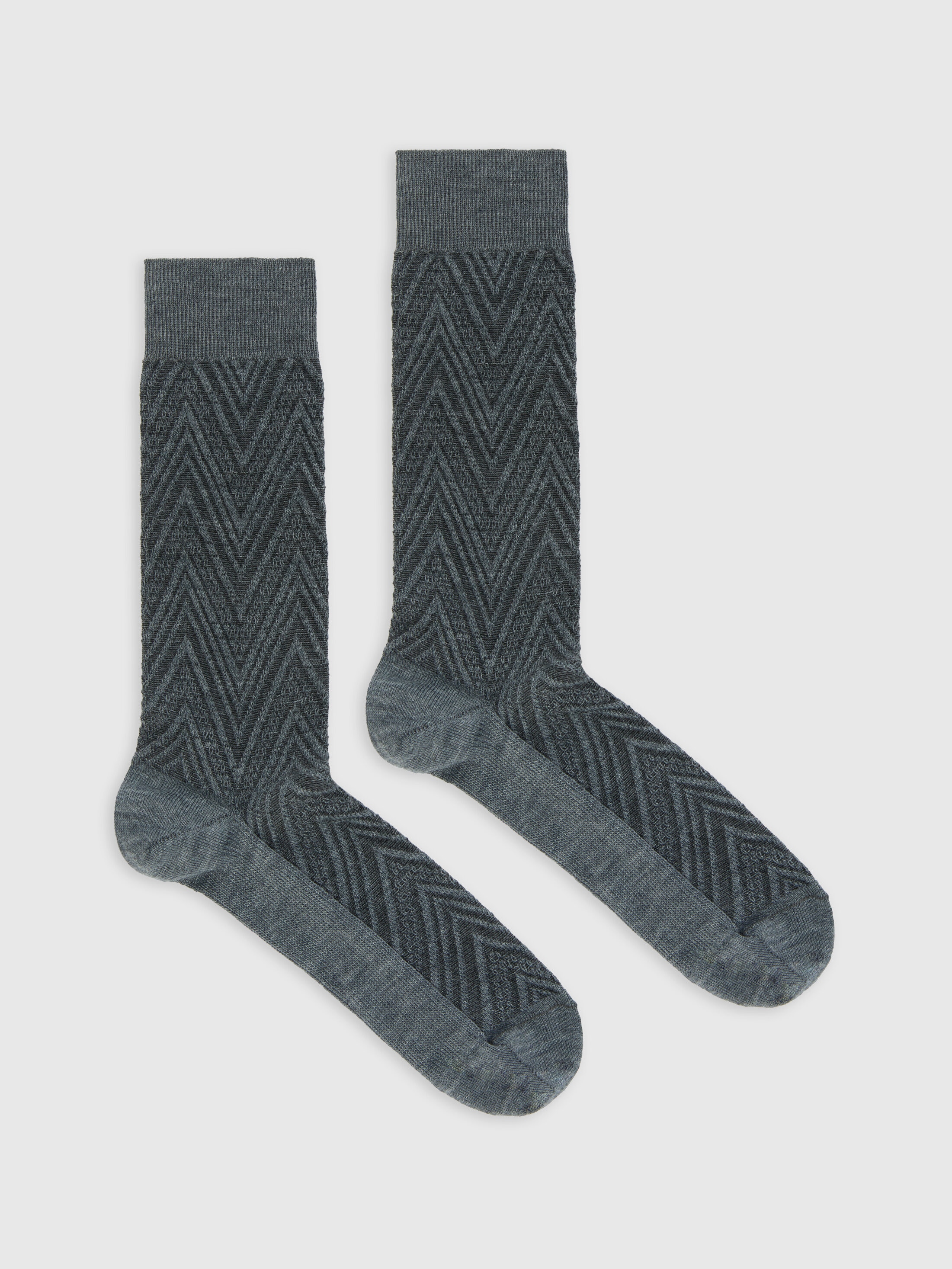 Missoni - Chaussettes courtes en mlange de laine Homme Multicolore Taille M 50 €