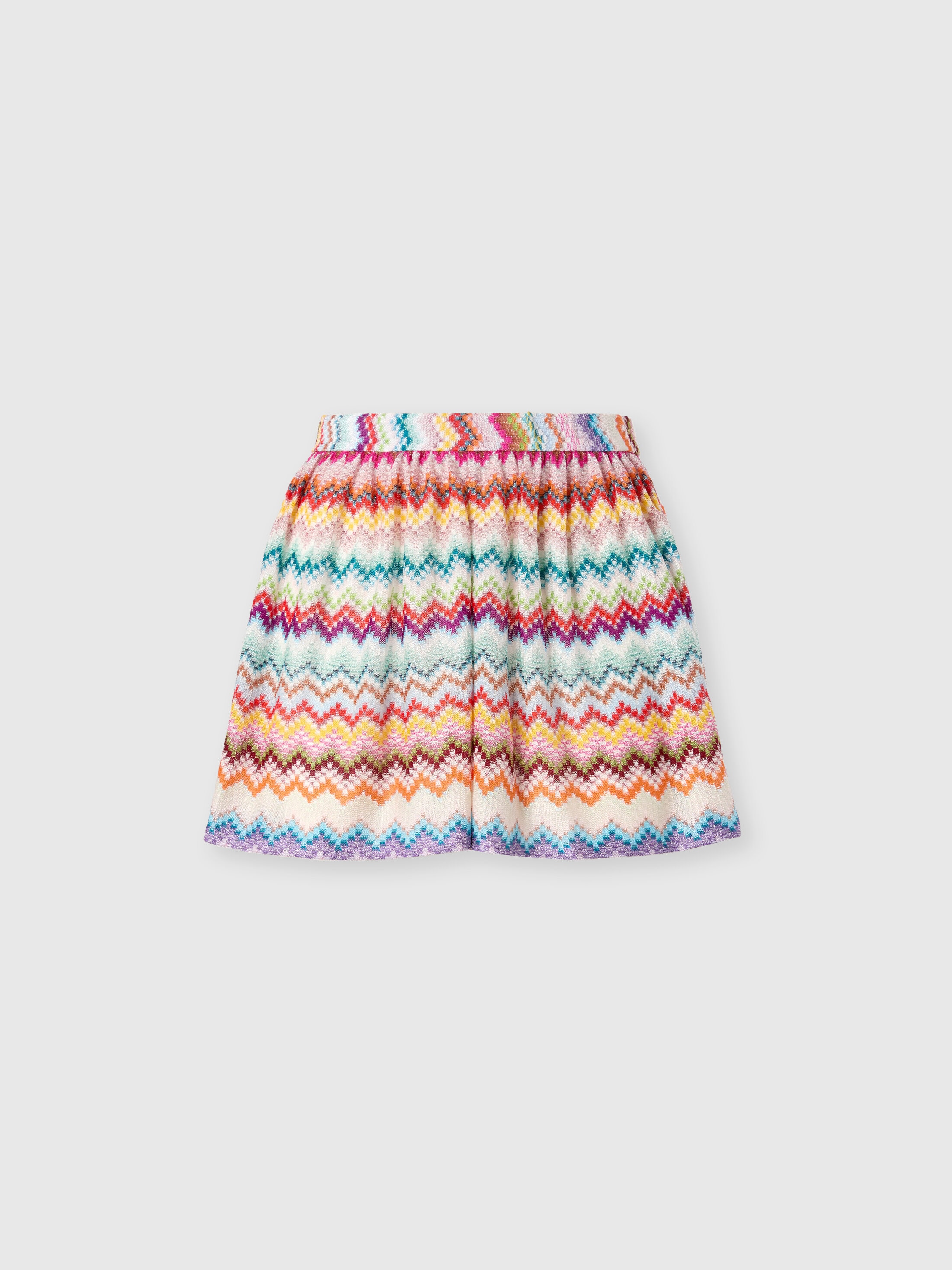 Missoni - Short en viscose lam motif zigzag pixelis Femme Multicolore Taille 40 550 €
