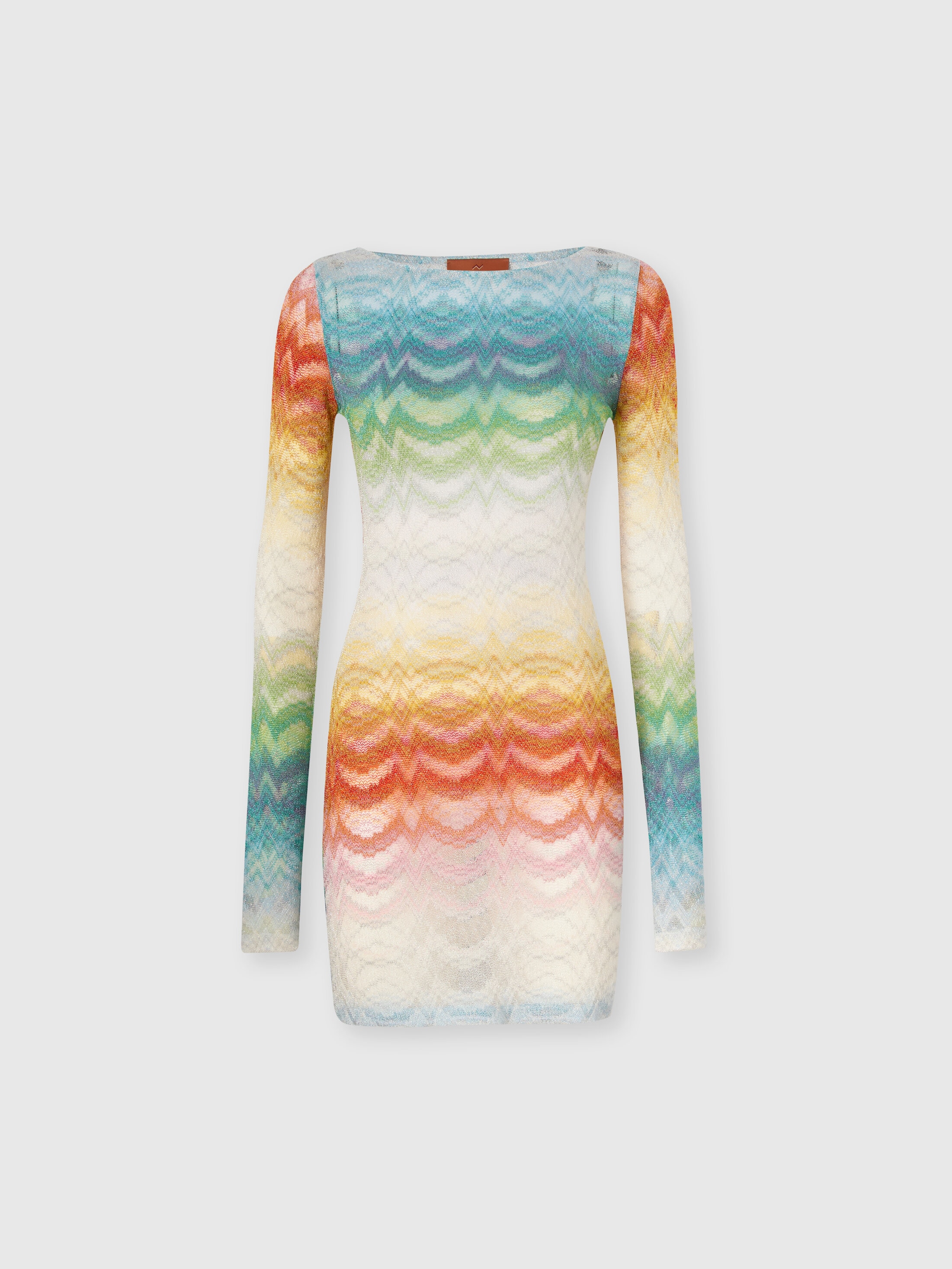 Missoni Donna Multicolore - Mini-Abito In Viscosa Lamé Sfumata, Taglia: 38