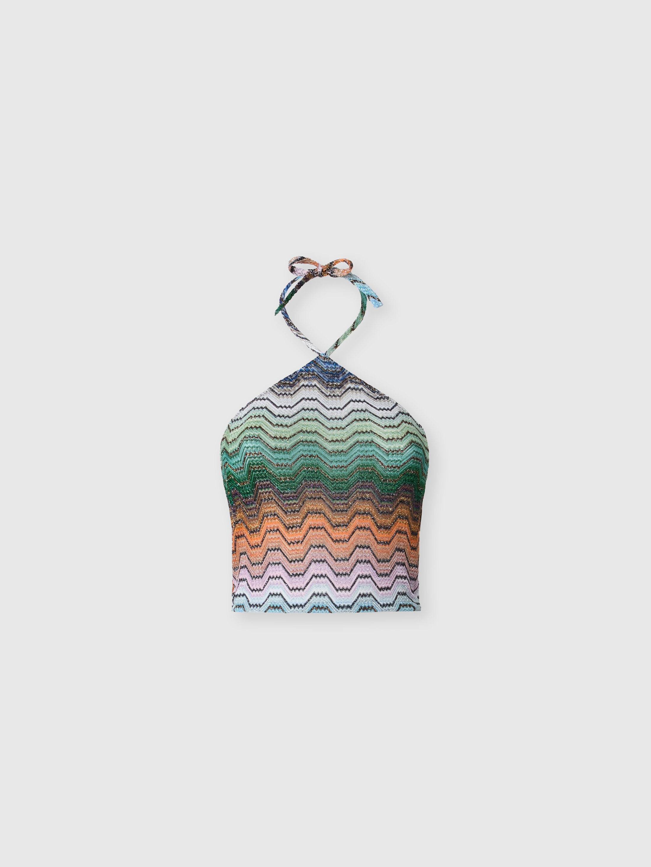 ビスコースラメ ホルターネック トップ マルチカラー | Missoni