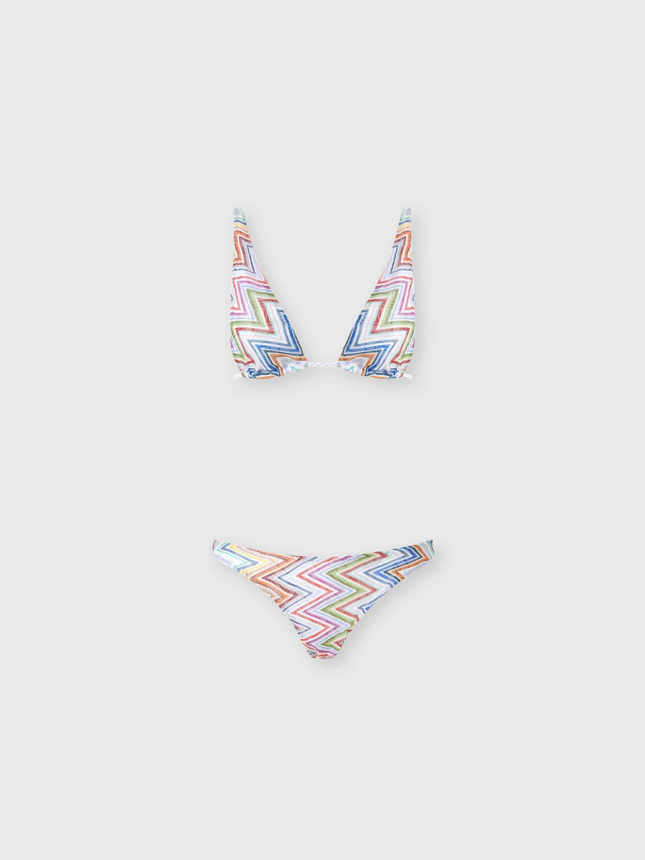 Missoni - Bikini en tissu imprim zig zag avec top allong Femme Multicolore Taille 40 420 €