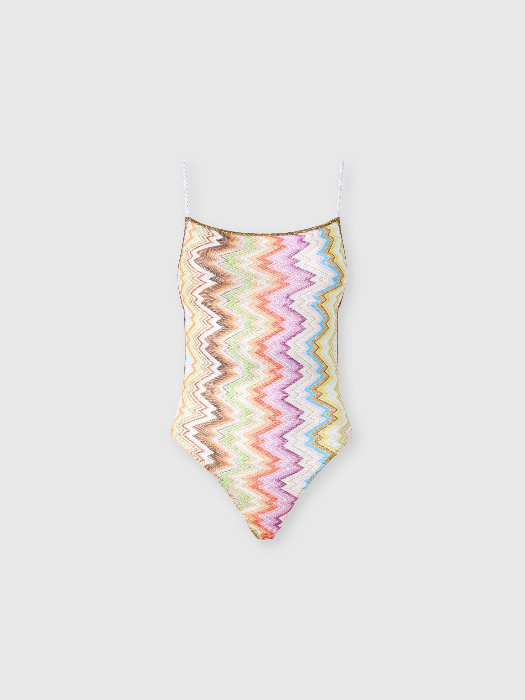 Missoni Donna Multicolore - Costume Intero Stampato Con Schiena Scoperta, Taglia: 42