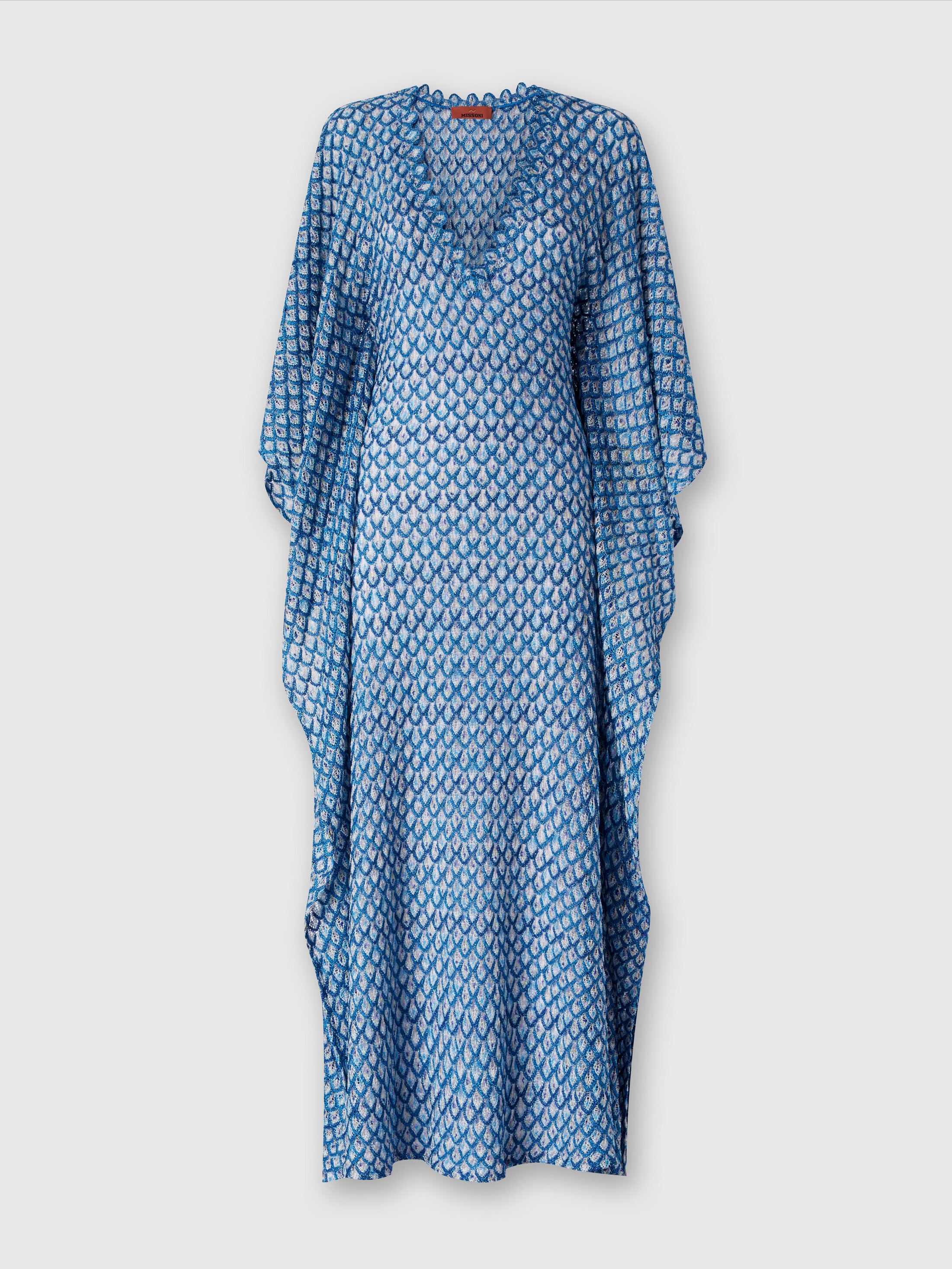 Long caftan with zig zag pattern Multicoloured | Missoni