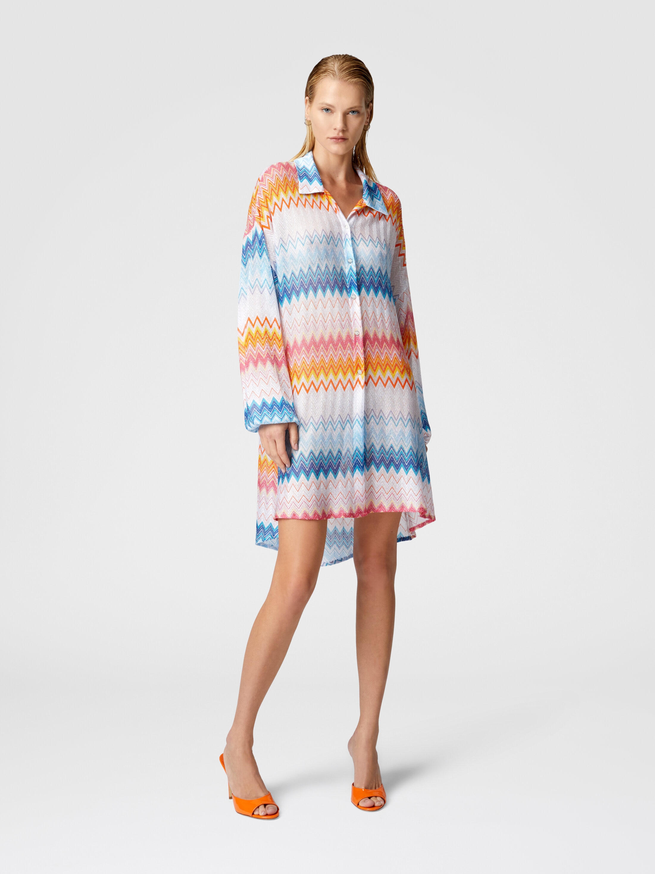 MISSONI - Vintage MISSONI 総柄 幾何学柄 ニット カットソー 半袖 42 MISSONI - Vintage MISSONI 総柄 幾何学柄 ニット カットソー