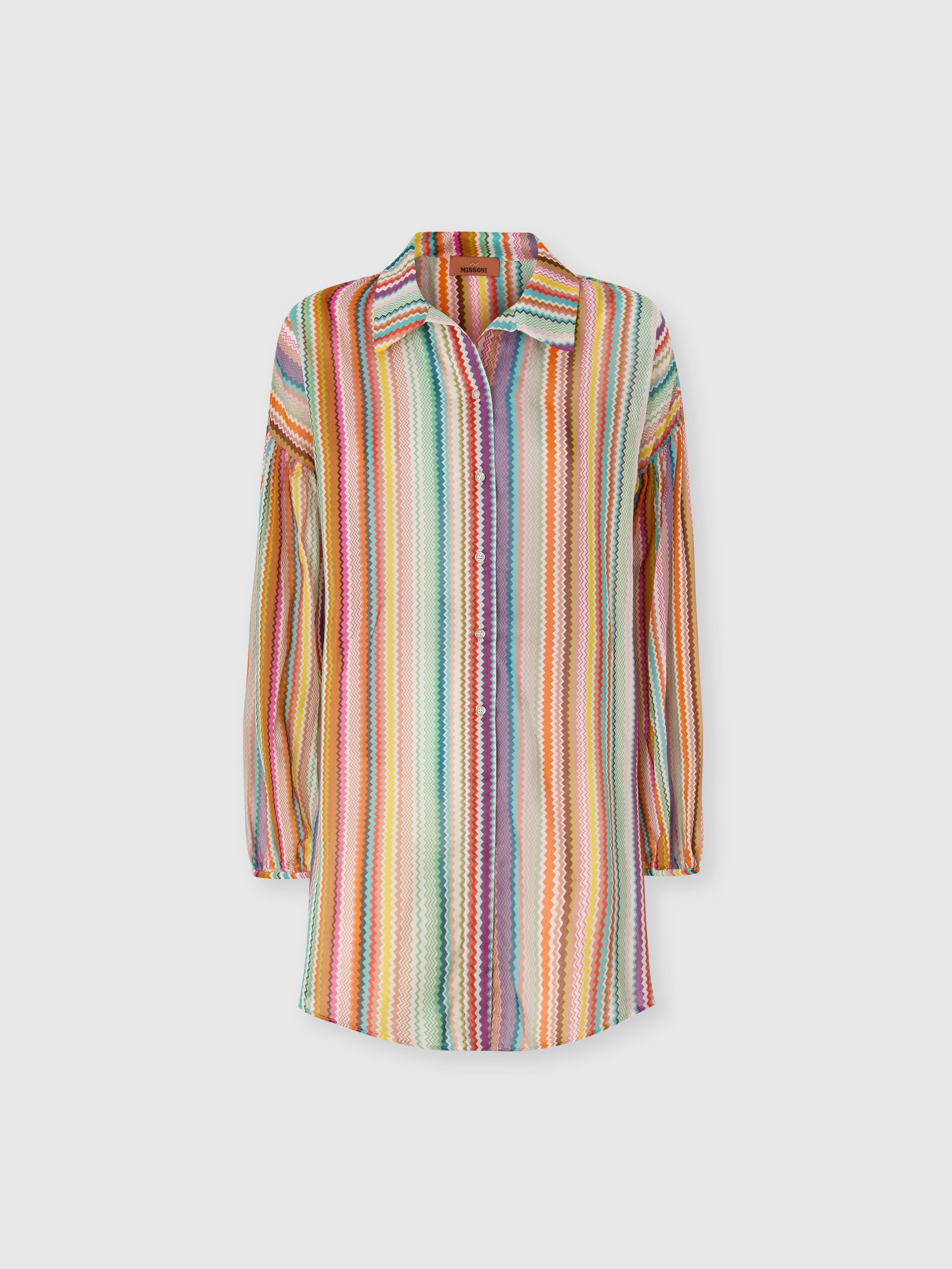 Missoni - Chemise en coton et soie motif zigzag Femme Multicolore Taille XS 850 €