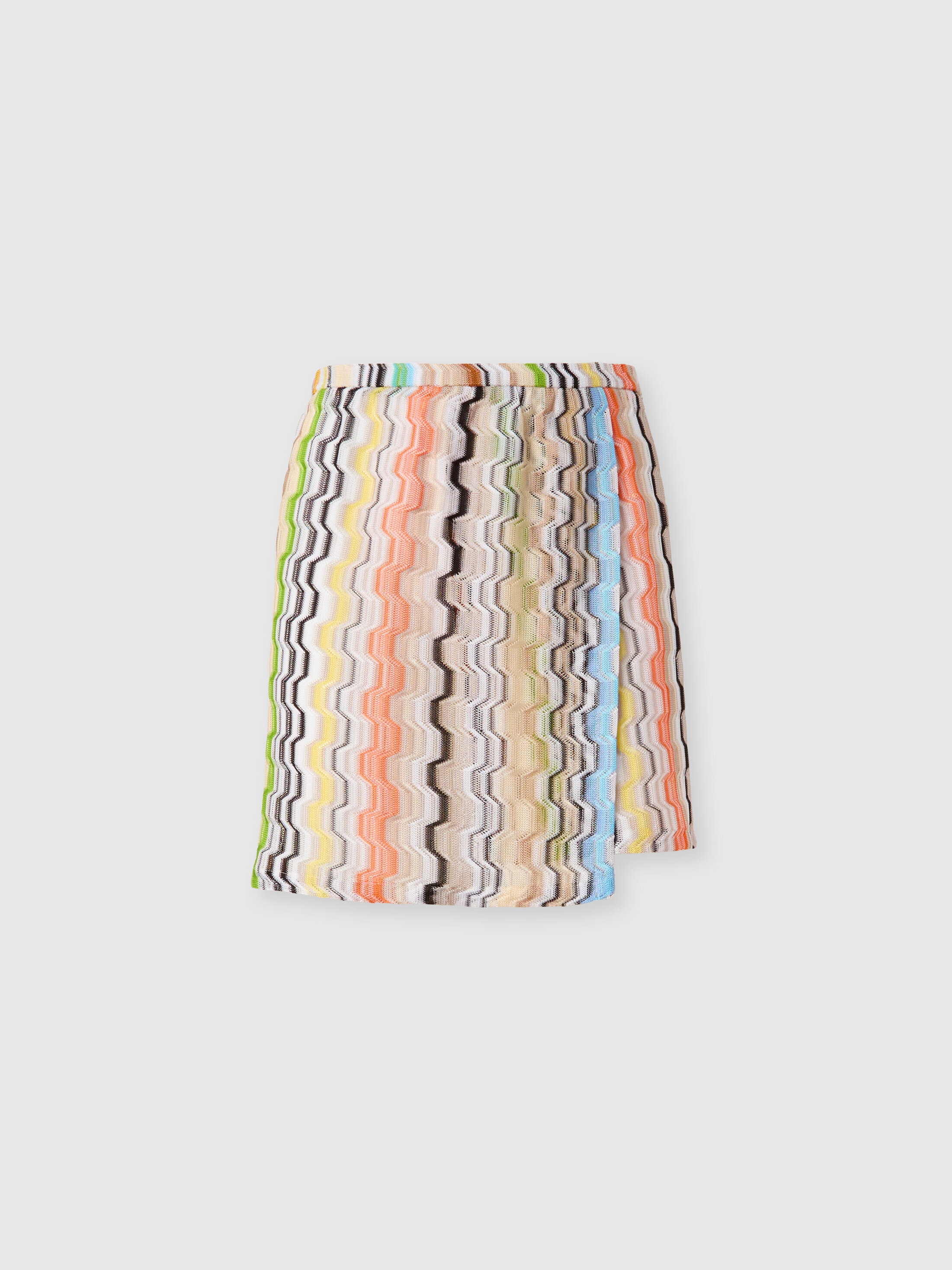 Missoni - Mini-jupe en pure viscose motif grec Femme Multicolore Taille 38 490 €