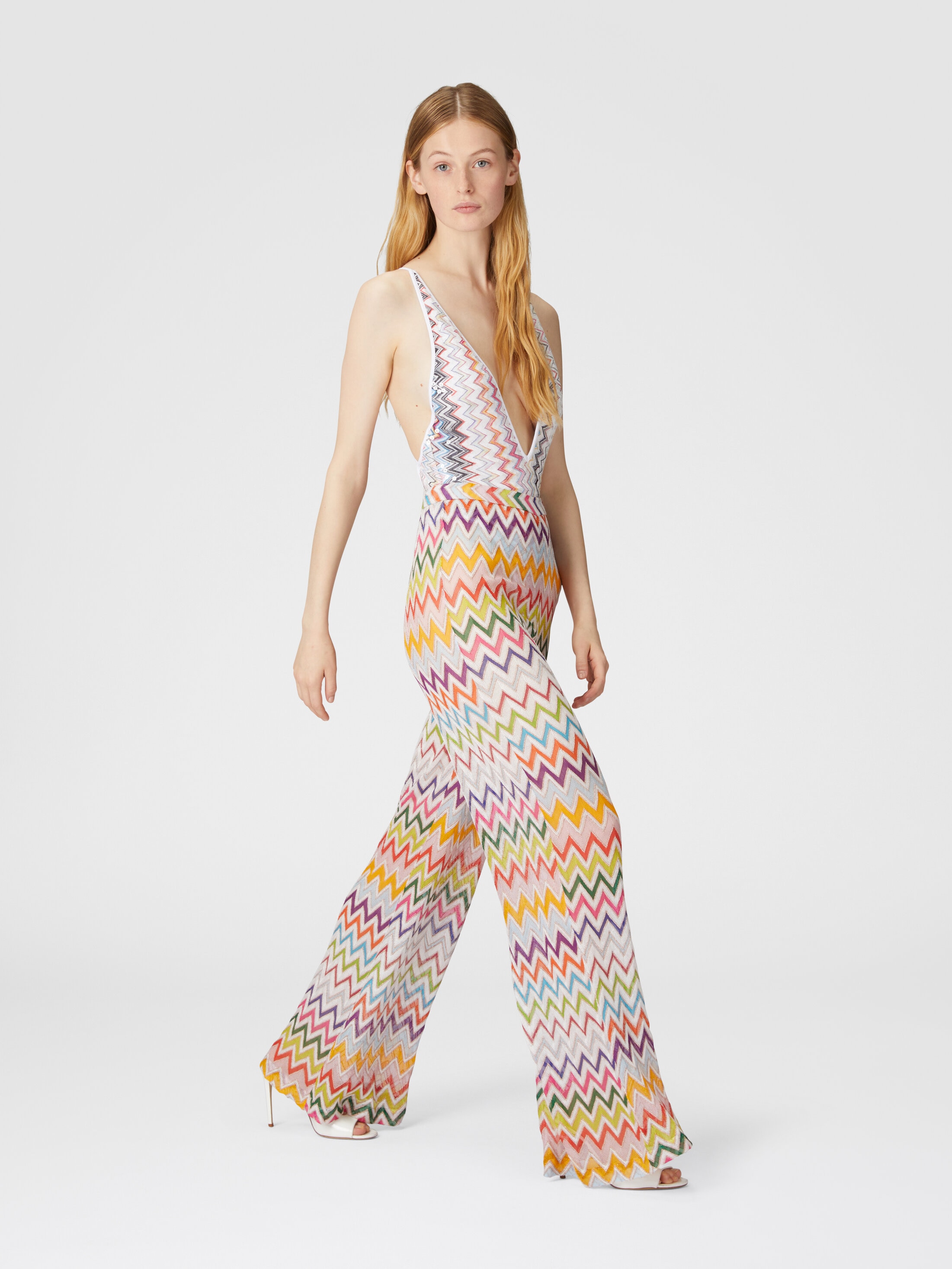 Palazzo pants with elastic waist Multicoloured | Missoni