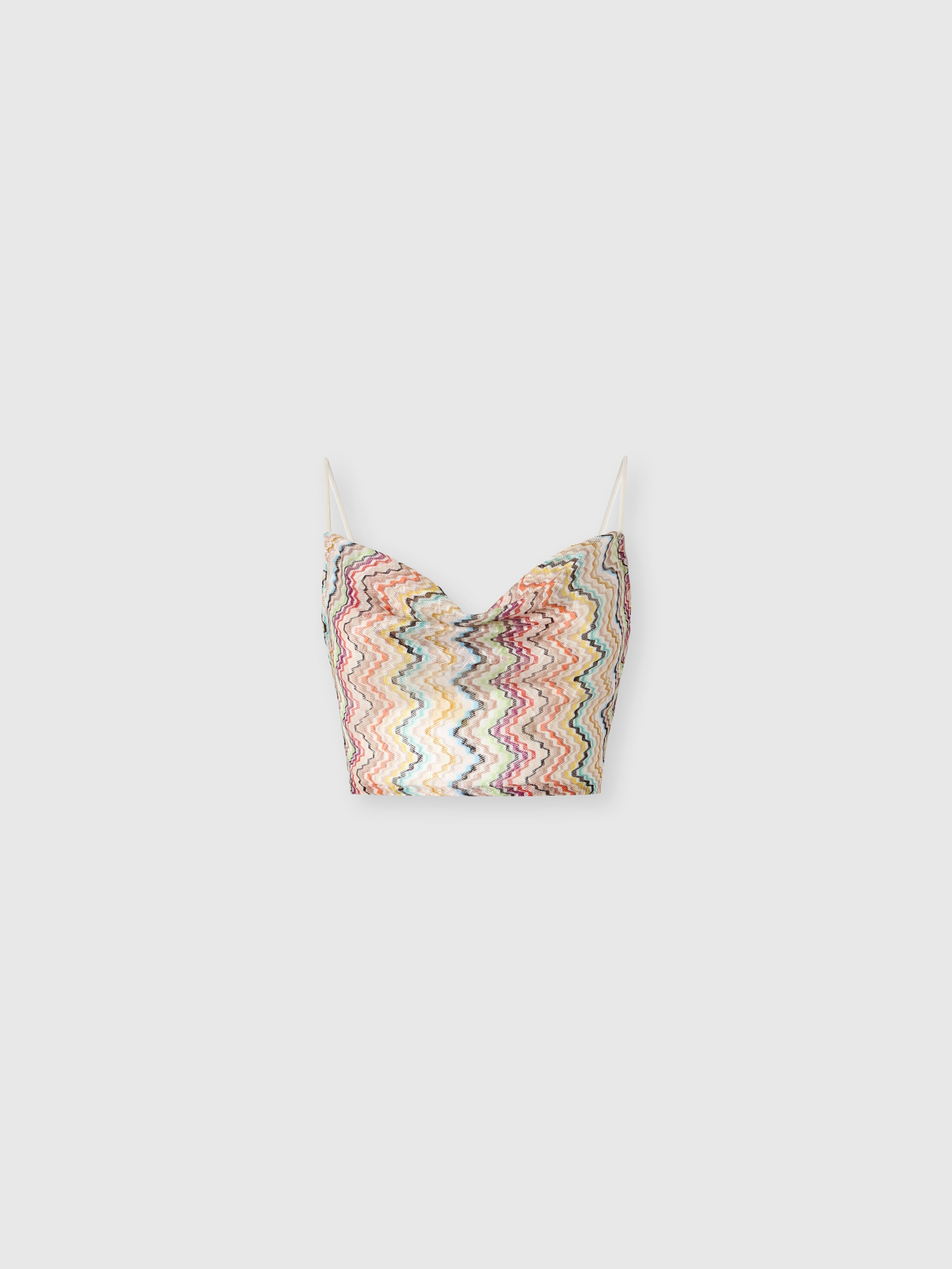 Missoni Donna Multicolore - Top Foulard Con Stampa, Taglia: 42