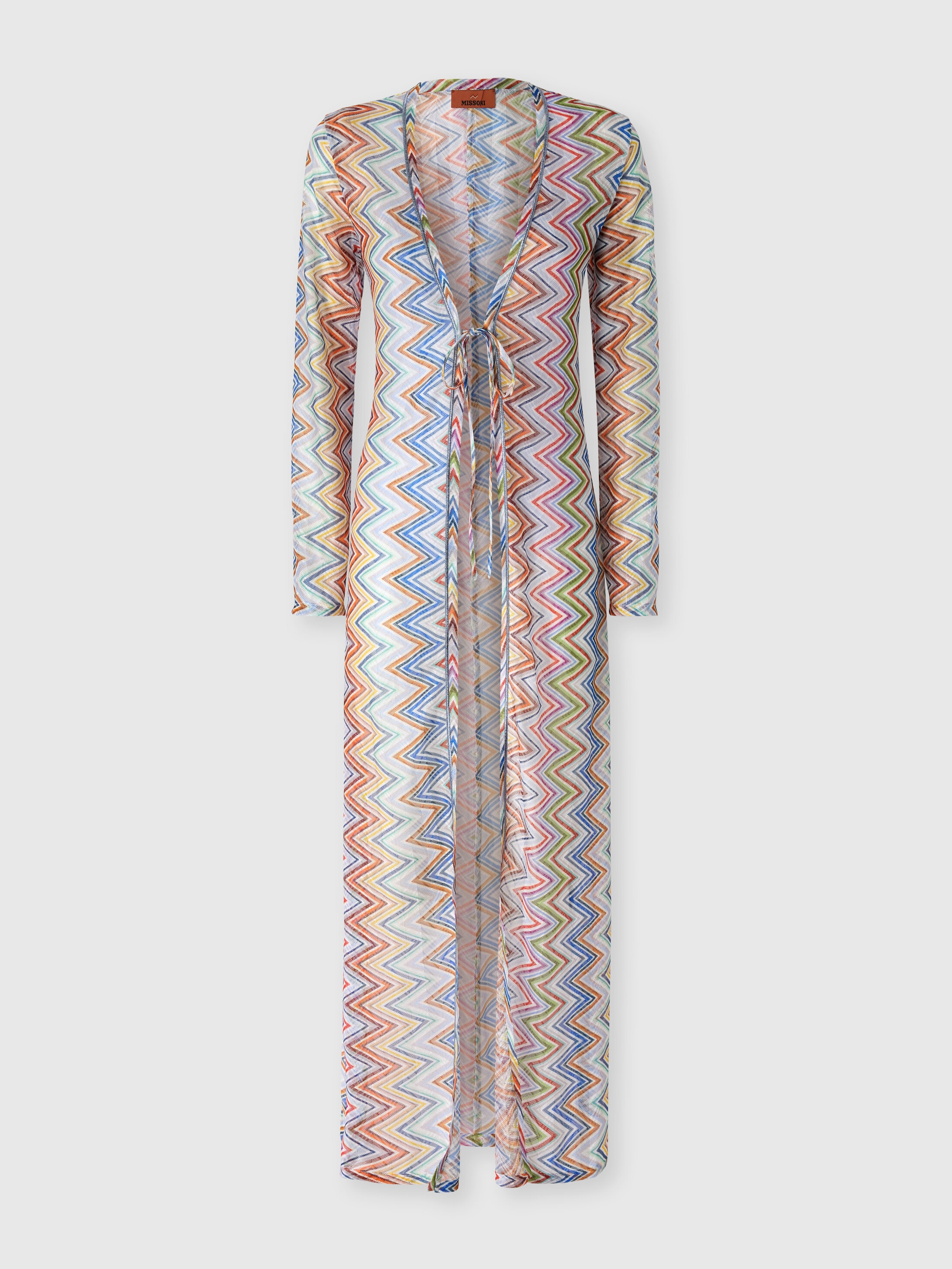 Missoni - Cardigan long copricostume en tissu zig zag Femme Multicolore Taille 40 890 €