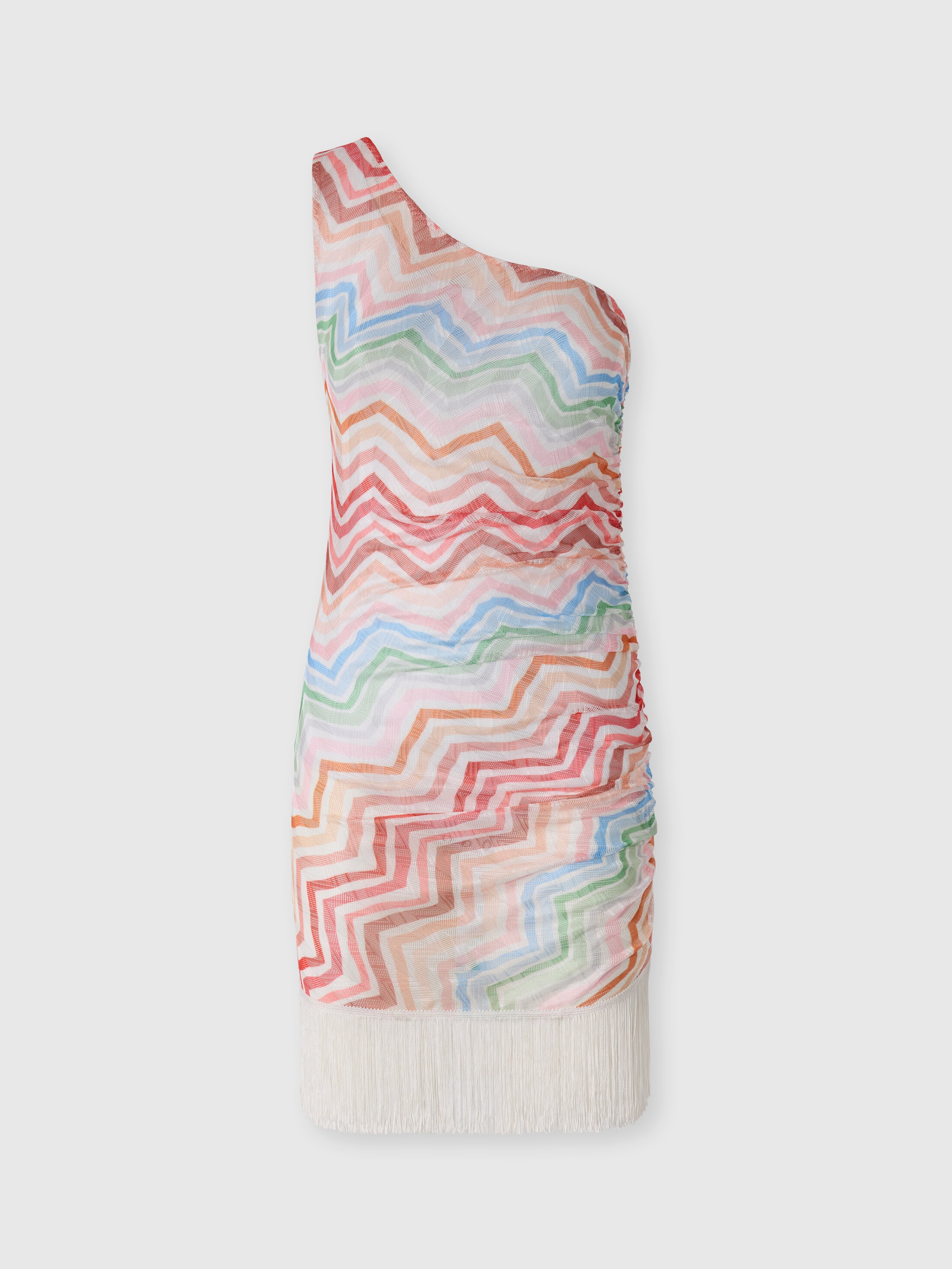 Missoni - Copricostume court asymtrique imprim zig zag Femme Rose Taille 42 750 €