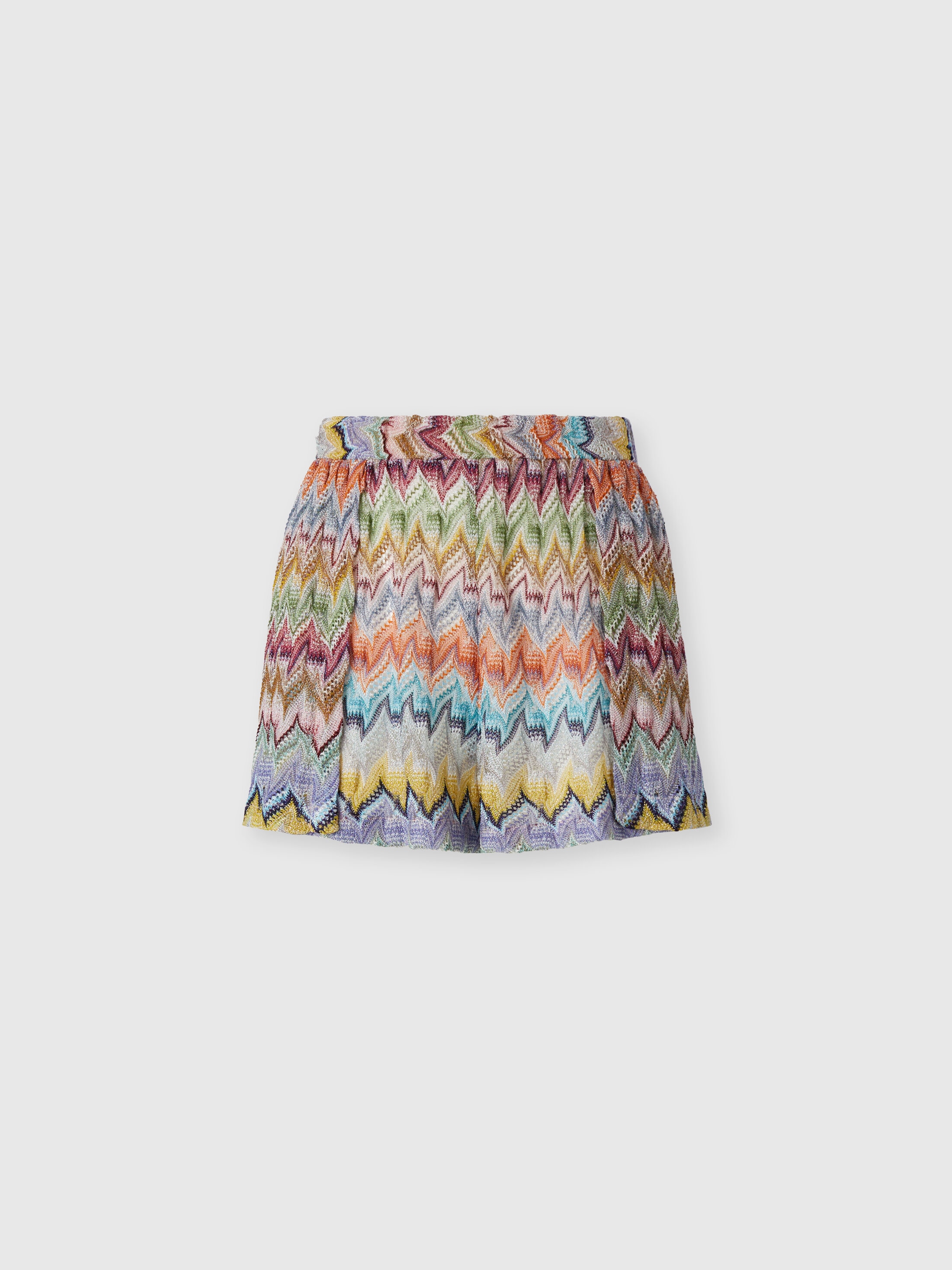 Missoni Donna Multicolore - Shorts Copricostume In Viscosa Lamé, Taglia: 42