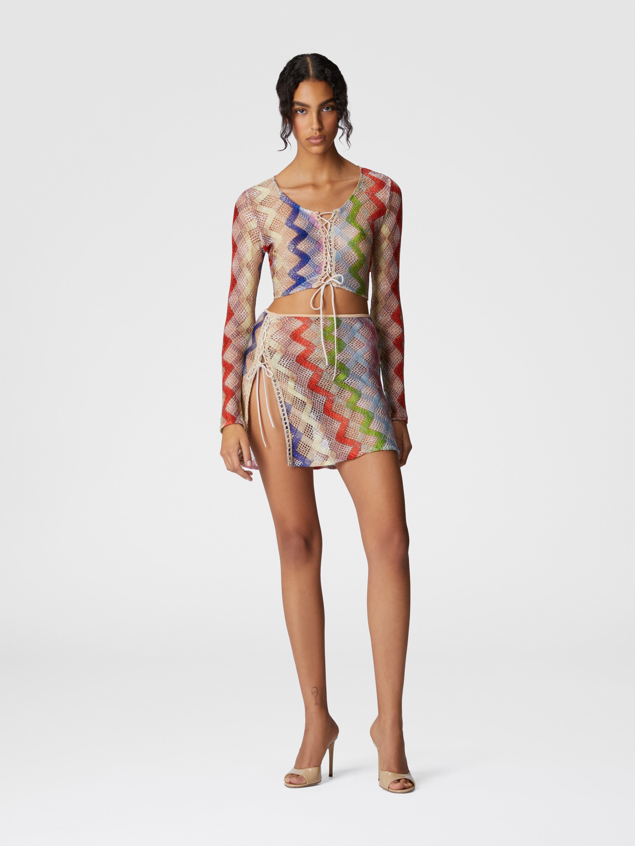 MISSONI Sequin-embellished jacquard-knit straight-leg pants