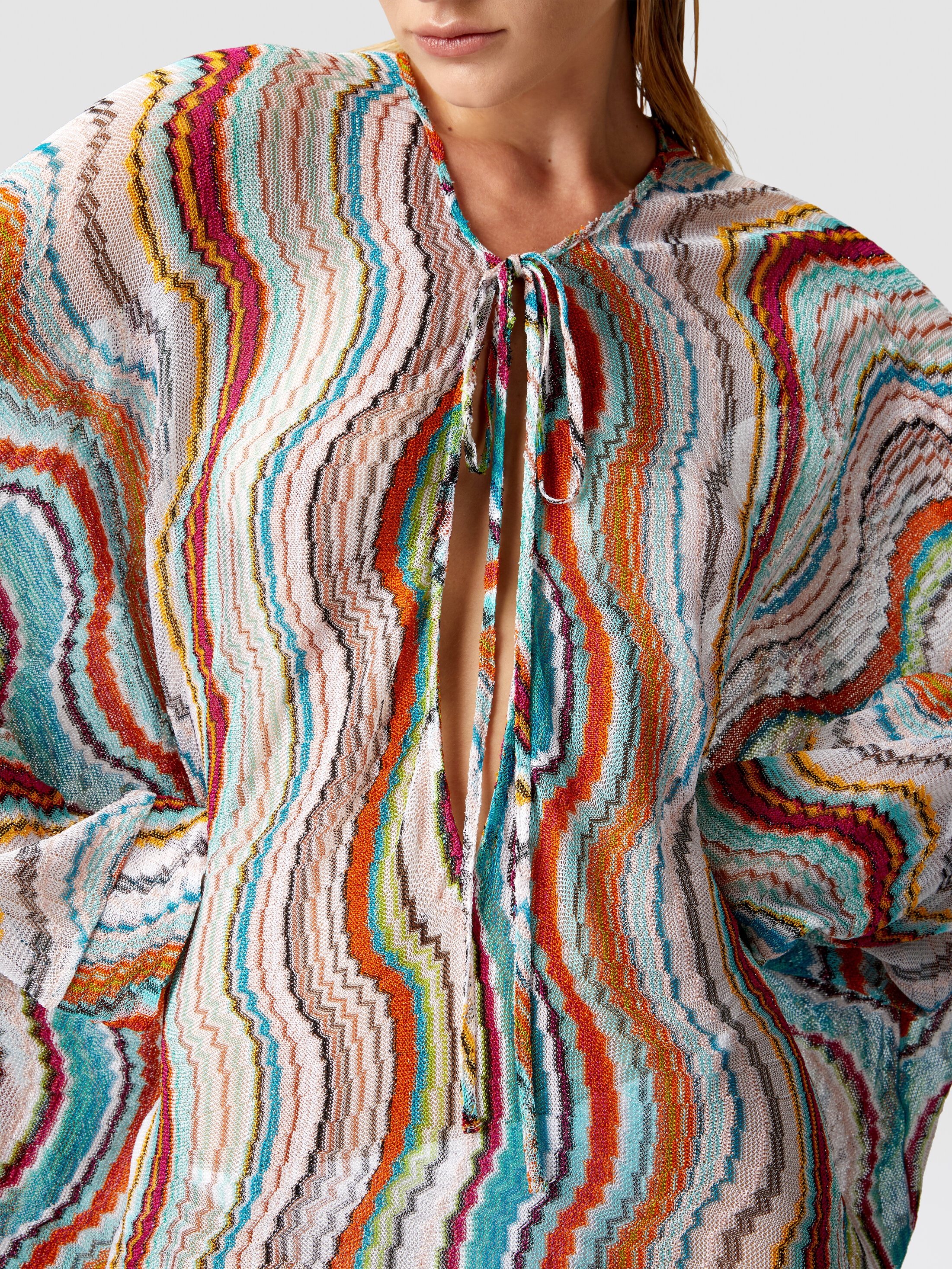 MISSONI ストライプタイトスカート パープル ブルー 46 オシャレ MISSONI ストライプタイトスカート パープル ブルー 46 オシャレ