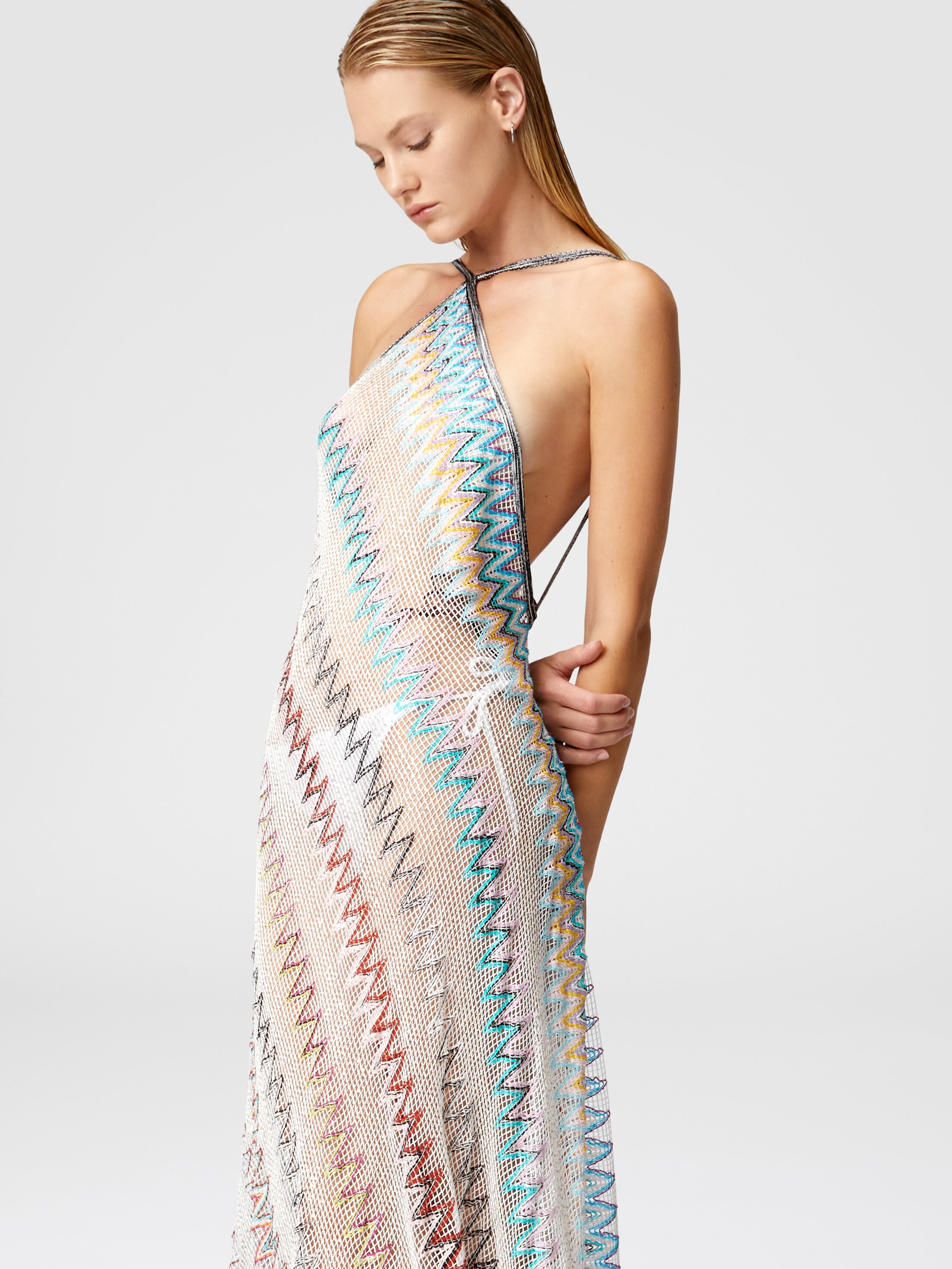 注目ショップ・ブランドのギフト dress cover-up mesh zag Zig with Missoni | Multicoloured sequins トップス