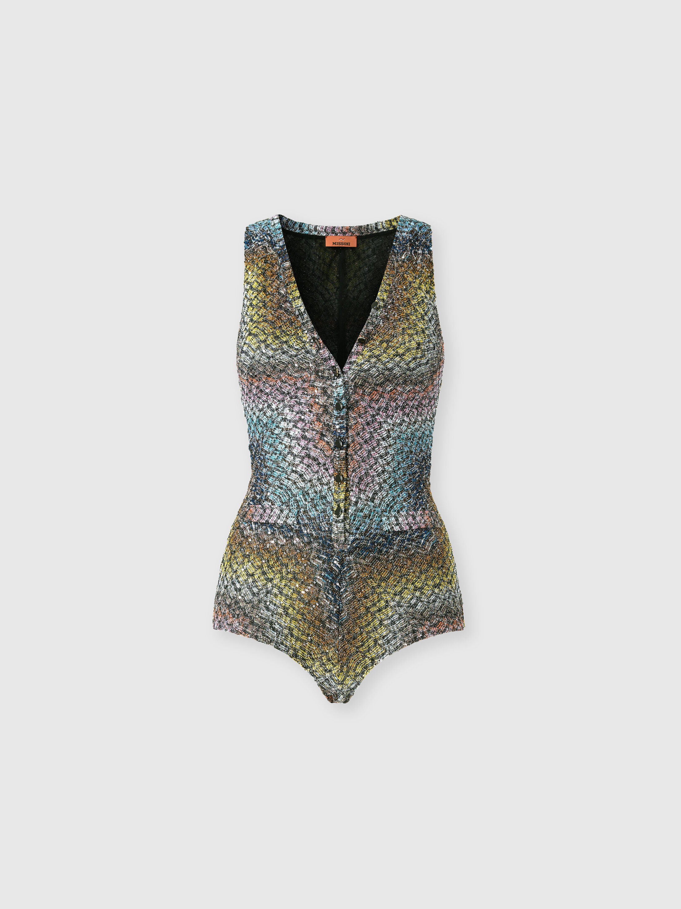Missoni - Maillot de bain une pice motif zig zag avec application de paillettes Femme Multicolore Taille 40 890 €