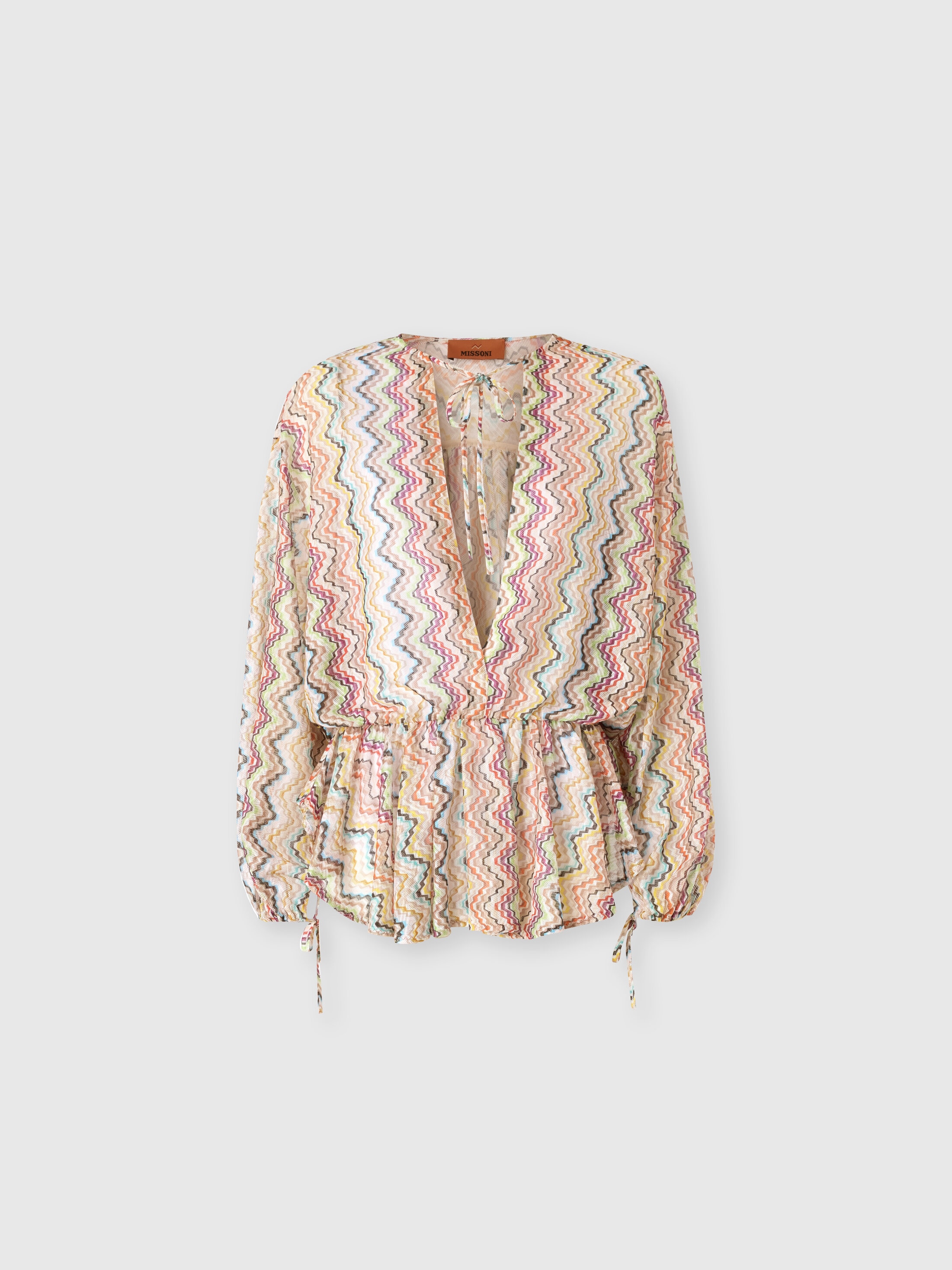 Missoni - Mini-robe couvre-maillot manches longues Femme Multicolore Taille 44 990 €